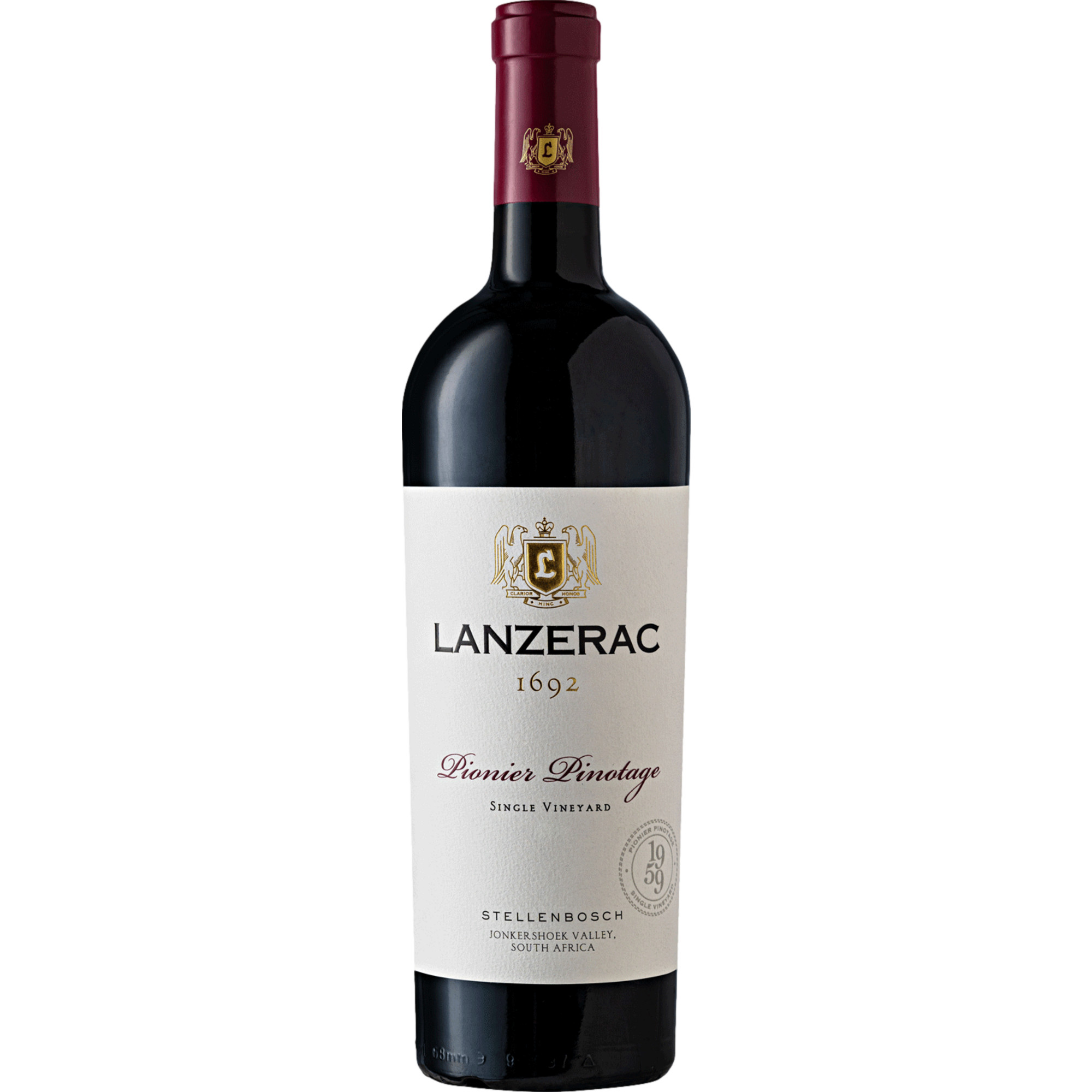 Lanzerac Pionier Pinotage Single Vineyard, WO Jonkershoek Valley, Western Cape, 2022, Rotwein