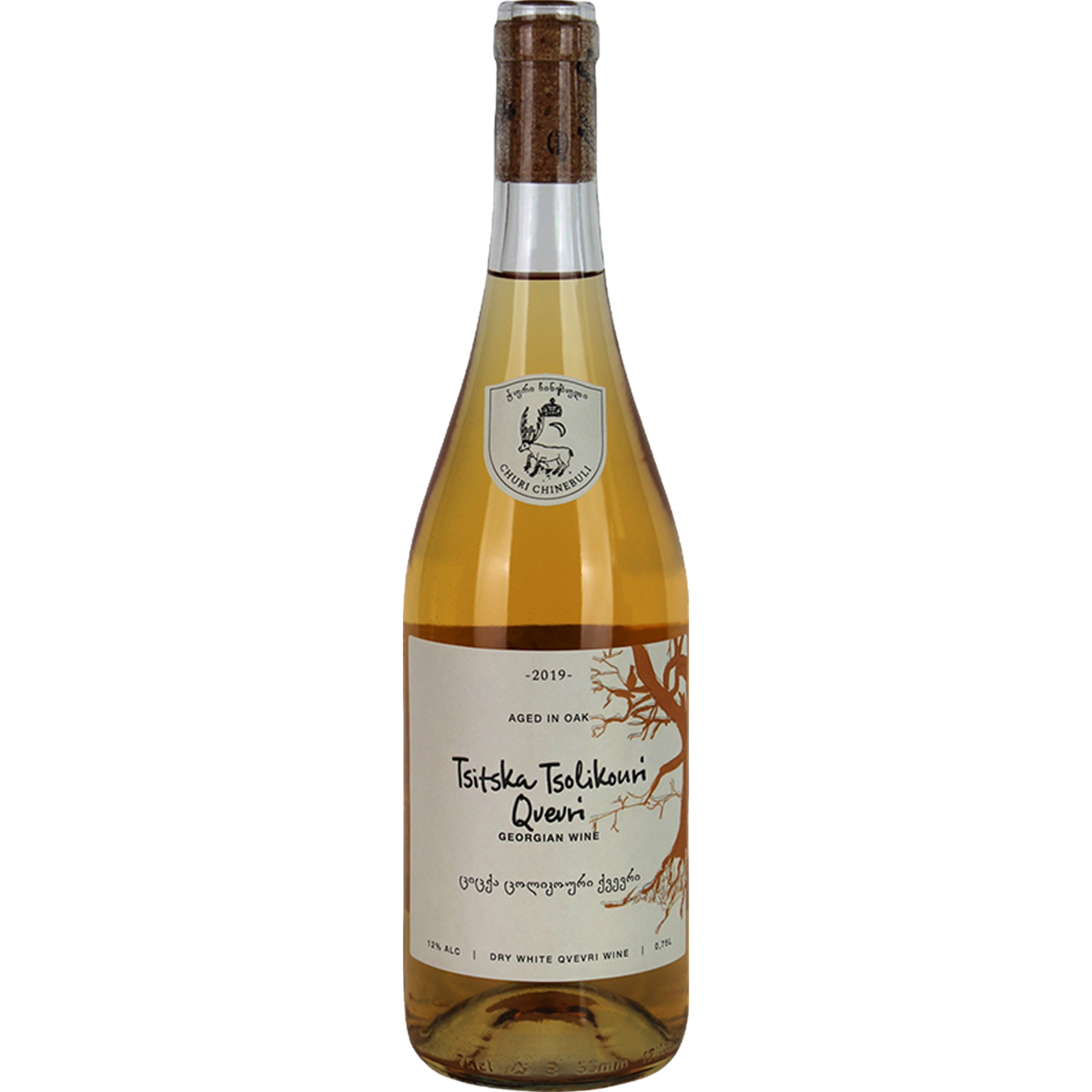 Churi Chinebuli Tsitska Tsolikauri, Trocken, Georgien, Imereti, 2019, Weißwein