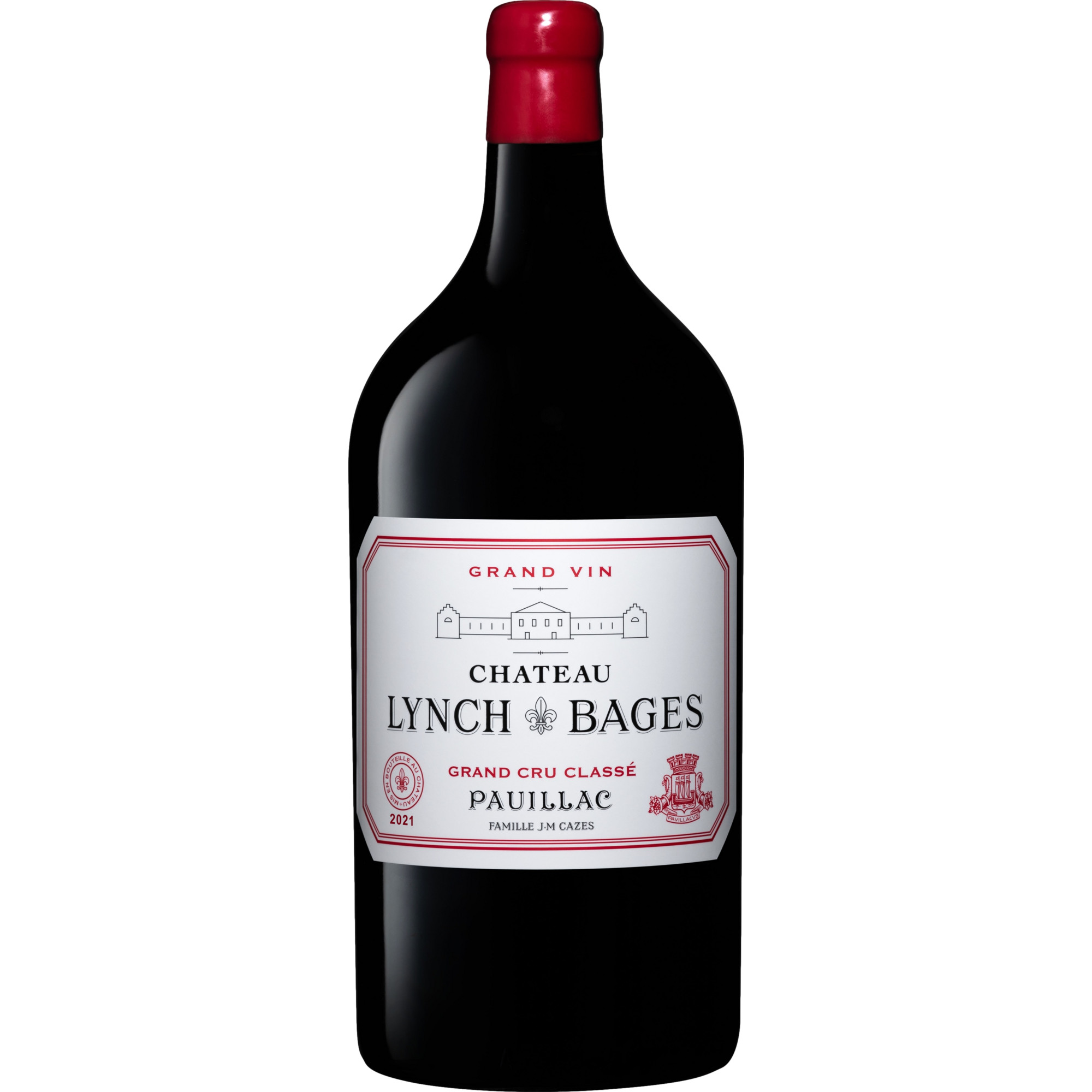 Château Lynch-Bages, Pauillac AOP, 5ème Cru Classé, Doppelmagnum, Bordeaux, 2019, Rotwein