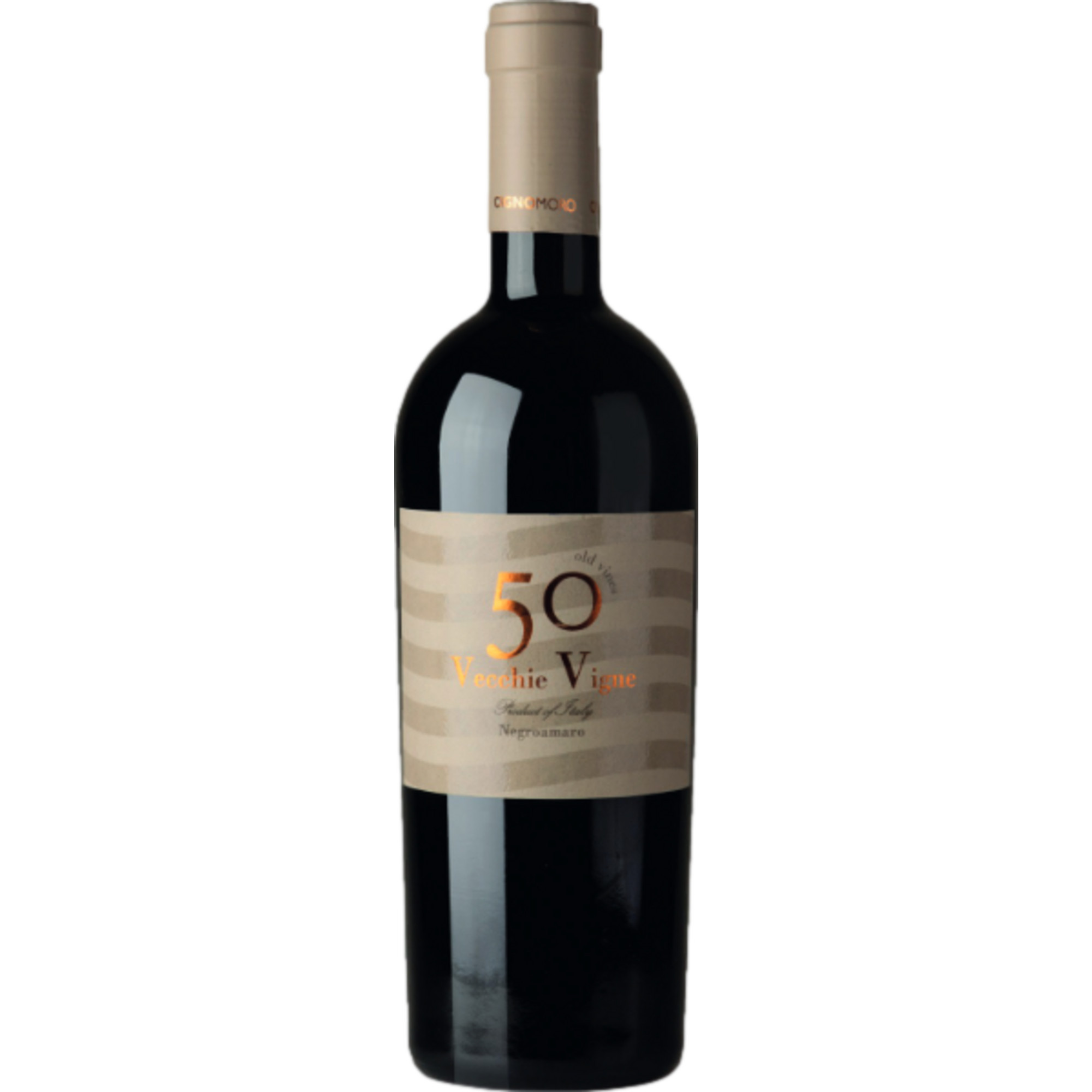Cignomoro 50 Vecchie Vigne Negroamaro, Puglia IGP, Apulien, 2023, Rotwein