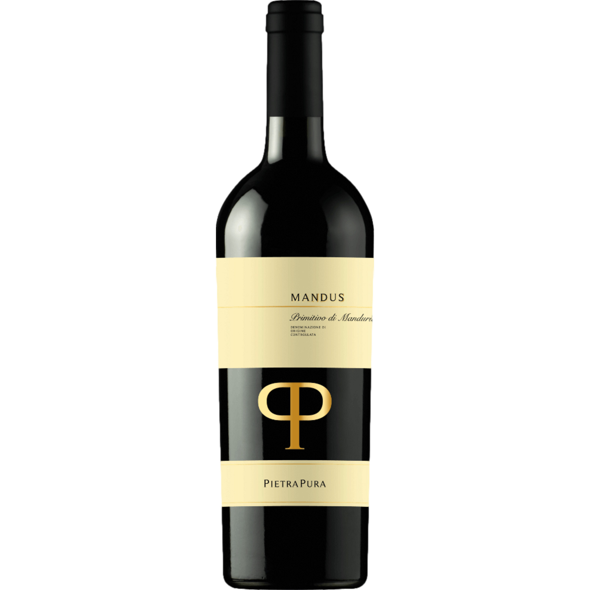 Pietra Pura Mandus Primitivo di Manduria, Primitivo di Manduria DOC, Apulien, 2024, Rotwein