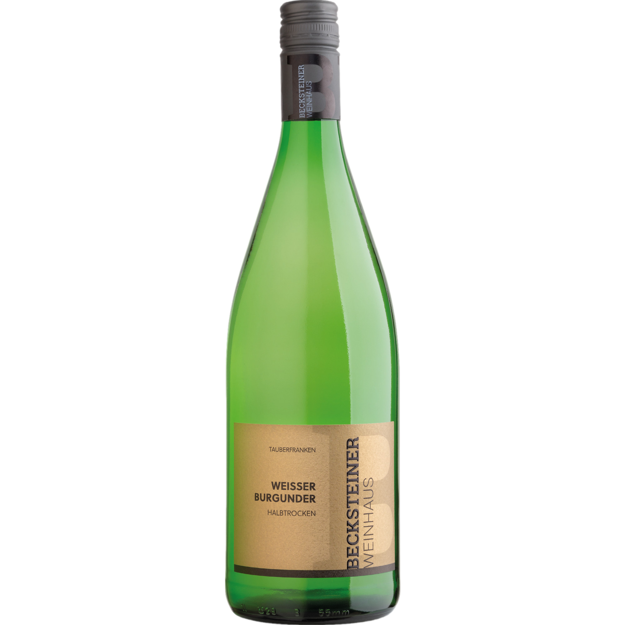 Becksteiner Winzer Weinhaus Weißer Burgunder, Halbtrocken, Baden, 1 Liter, Baden, 2021, Weißwein