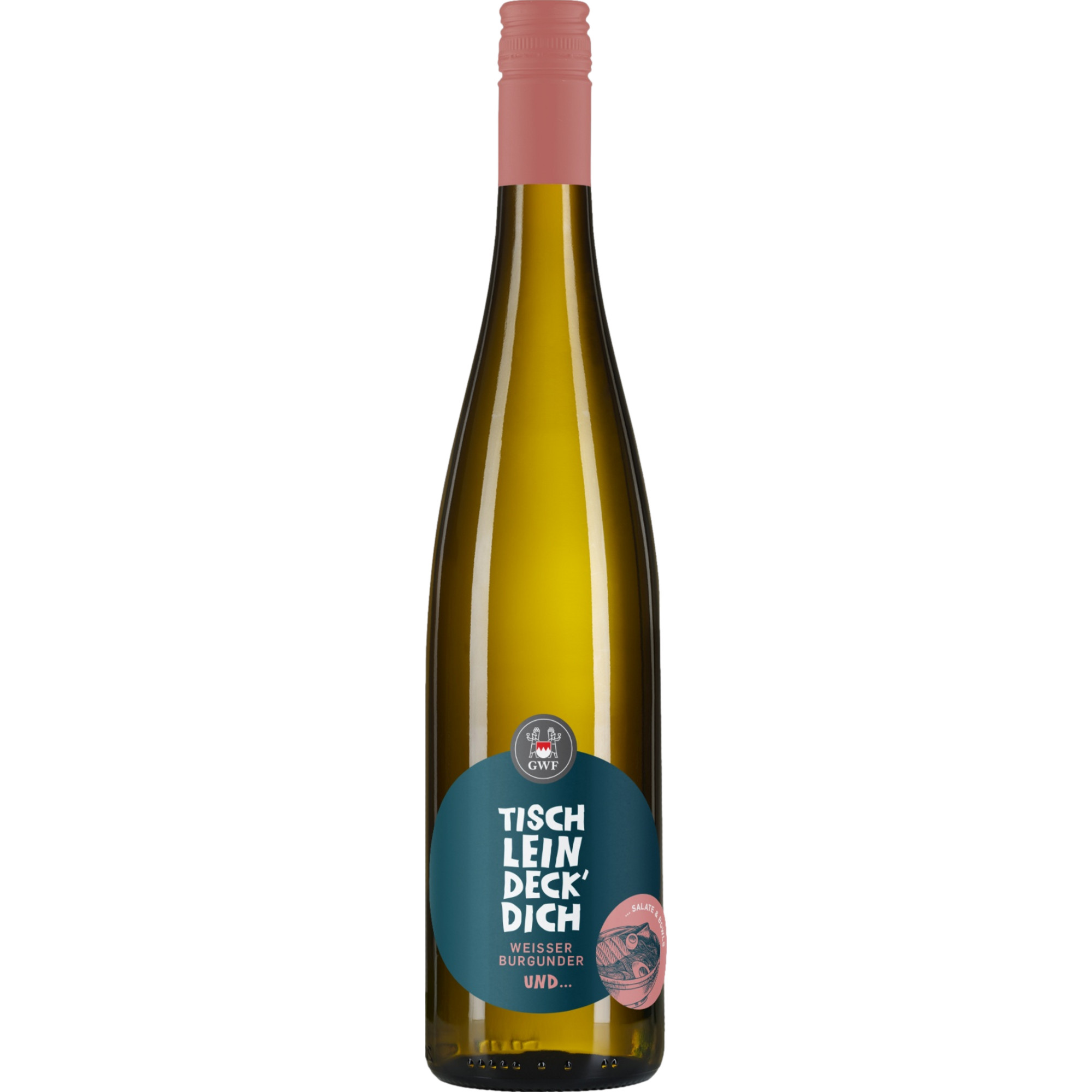 Tischlein Deck´Dich Weisser Burgunder, Halbtrocken, Franken, Franken, 2024, Weißwein