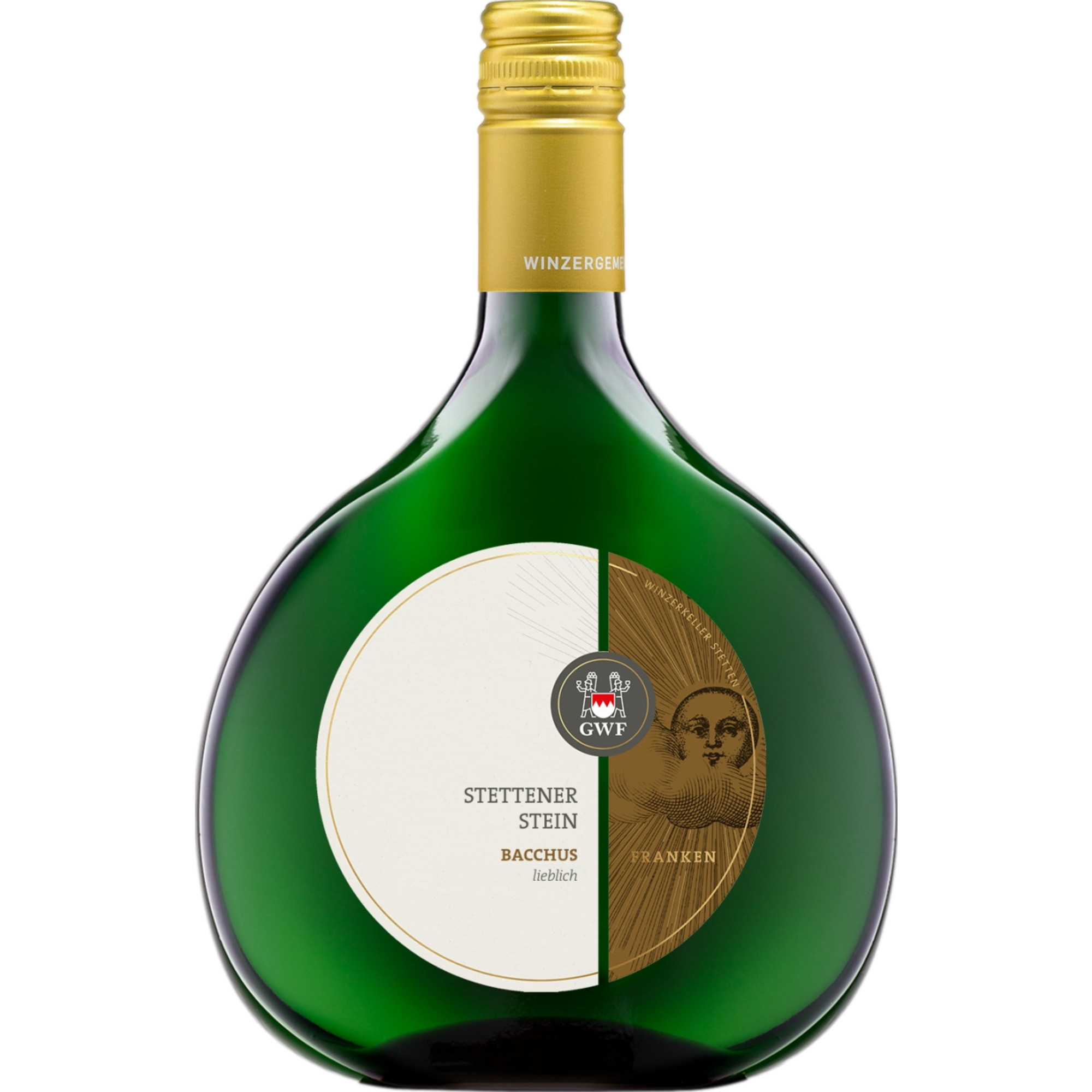 Stettener Stein Bacchus, Lieblich, Franken, Franken, 2023, Weißwein