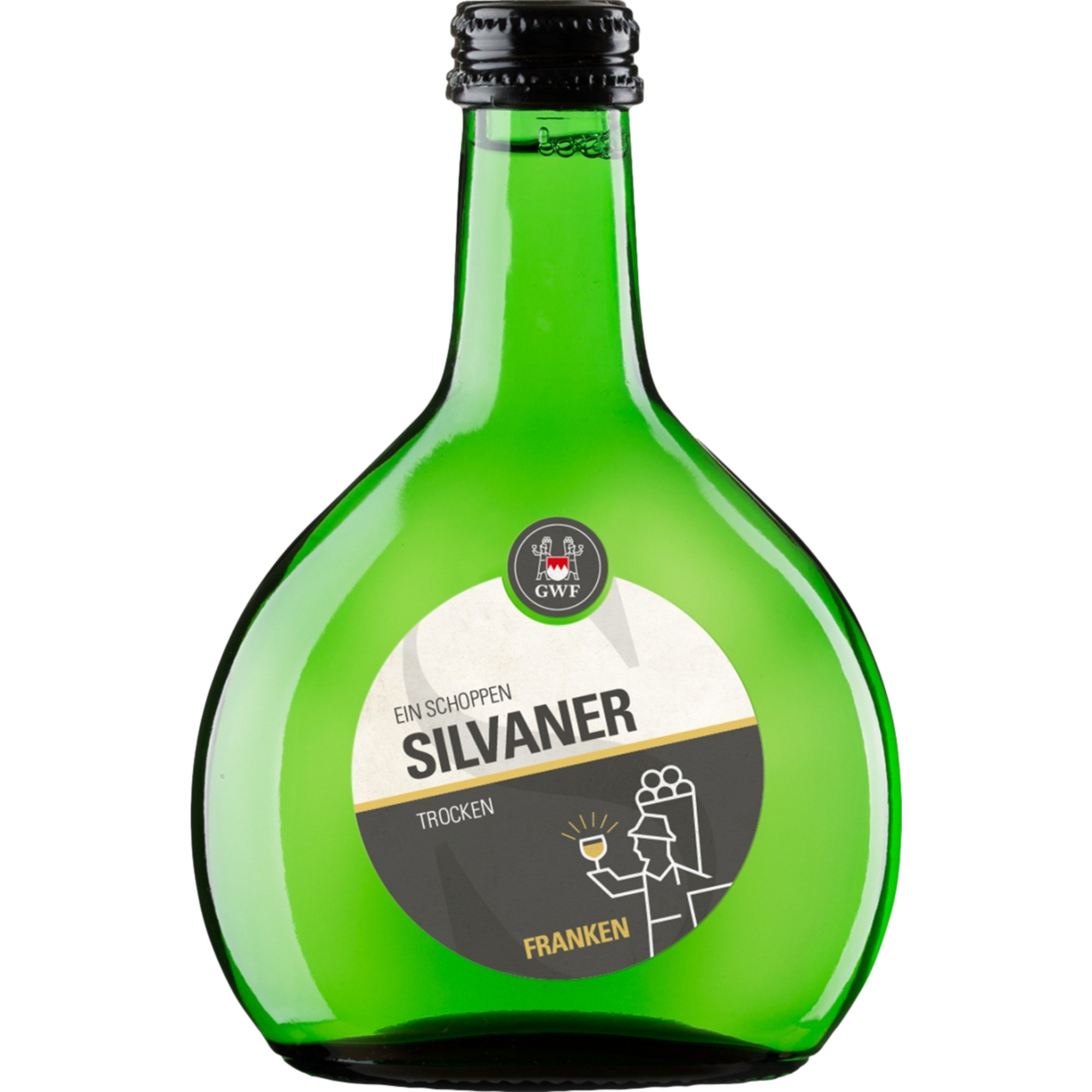 Ein Schoppen Silvaner, Trocken, Franken, 0,25 L, Franken, 2024, Weißwein