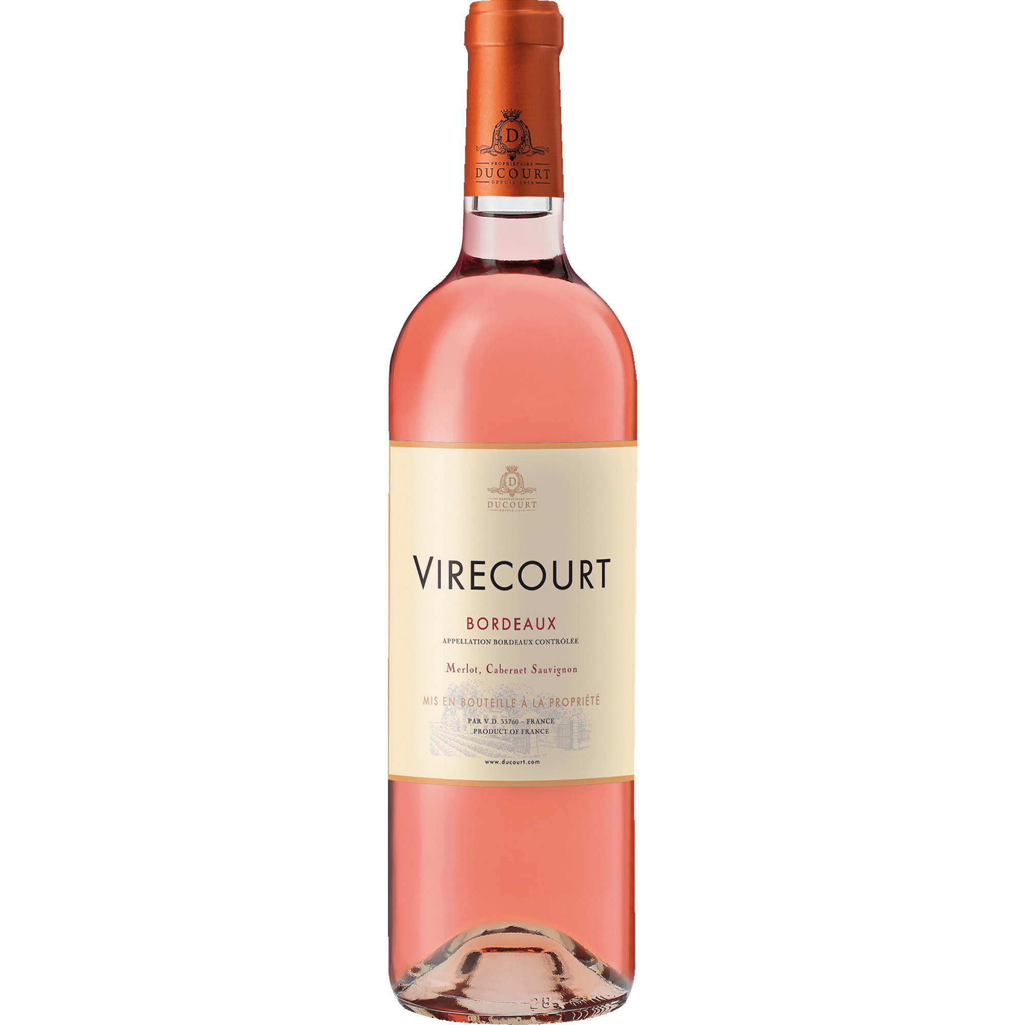 Virecourt Rosé, Bordeaux AOP, Bordeaux, 2025, Roséwein