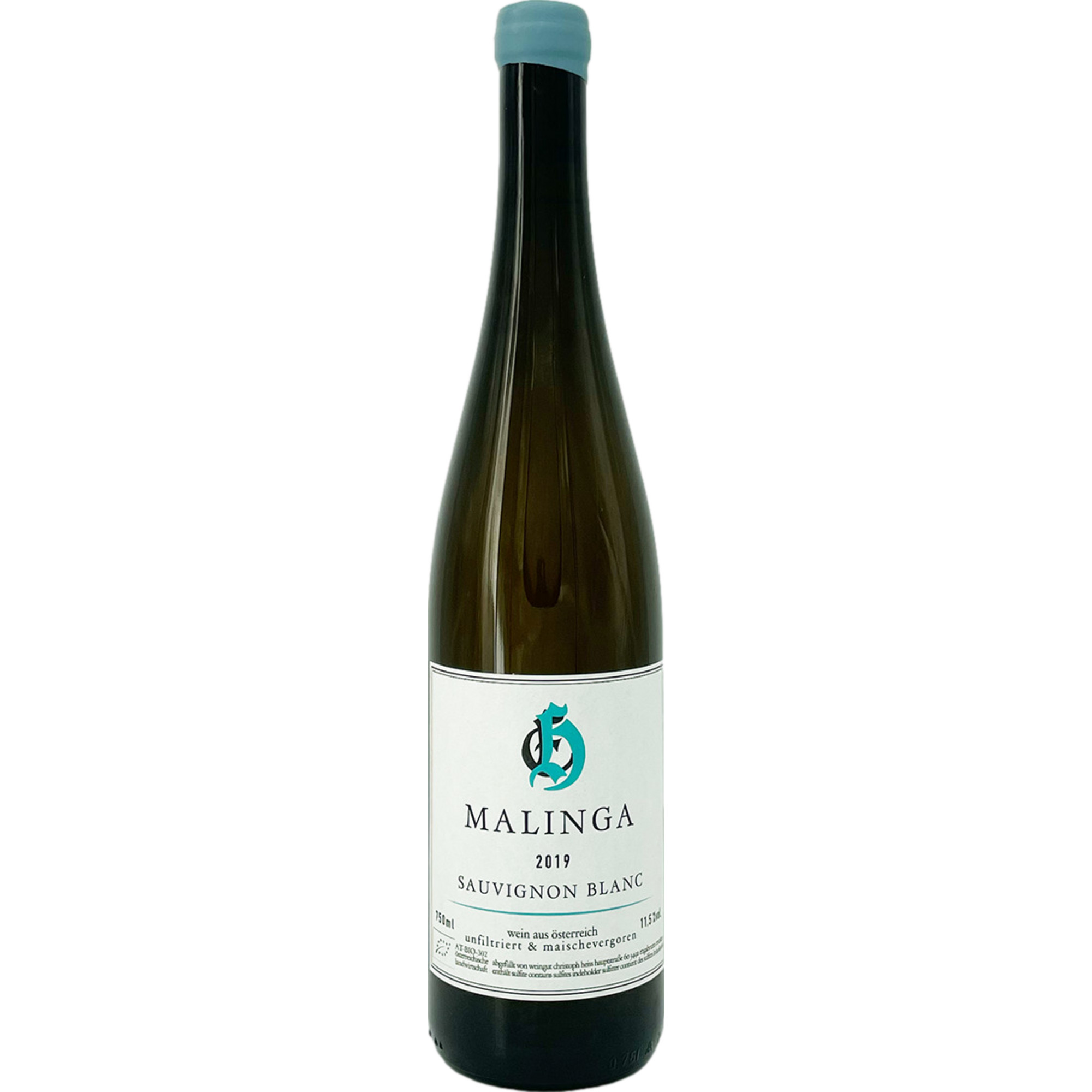 Malinga Sauvignon Blanc Maischegärung Bio, Trocken, Österreich, Niederösterreich, 2019, Weißwein