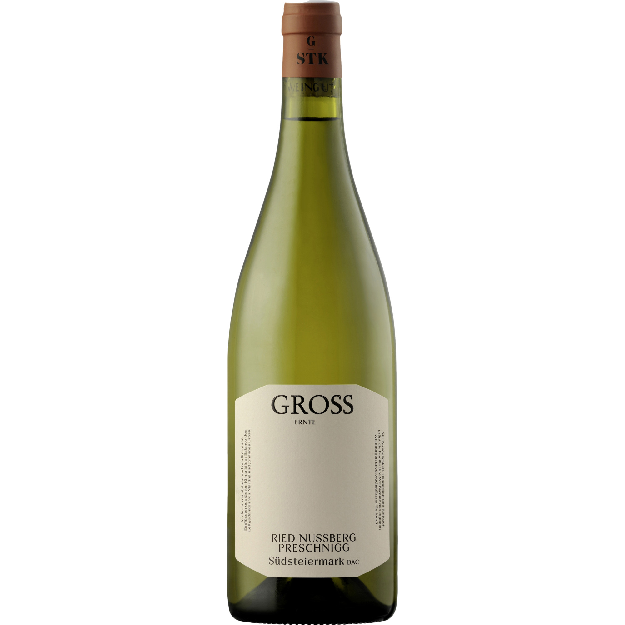 Weingut Gross Ried Nussberg Pretschnigg Morillon, Trocken, Südsteiermark DAC, Steiermark, 2020, Weißwein
