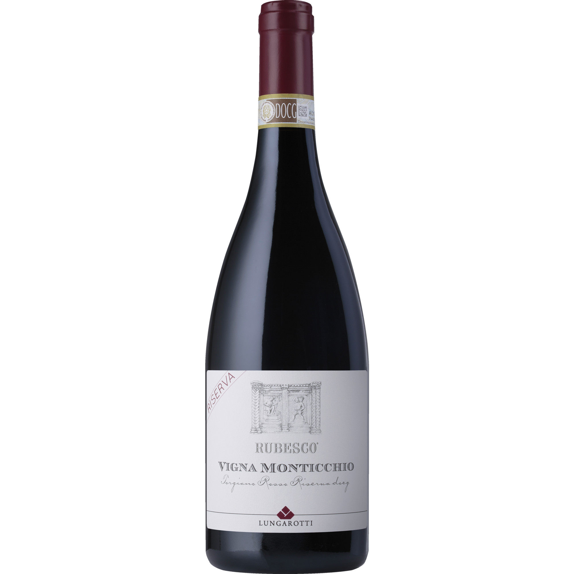 Lungarotti Rubesco Vigna Monticchio Riserva, Torgiano Rosso Riserva DOCG, Umbrien, 2019, Rotwein