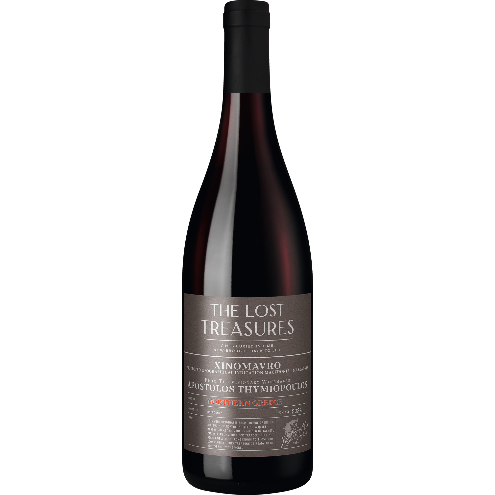 The Lost Treasures Xinomavro, Macedonia PGI, Mazedonien, 2024, Rotwein