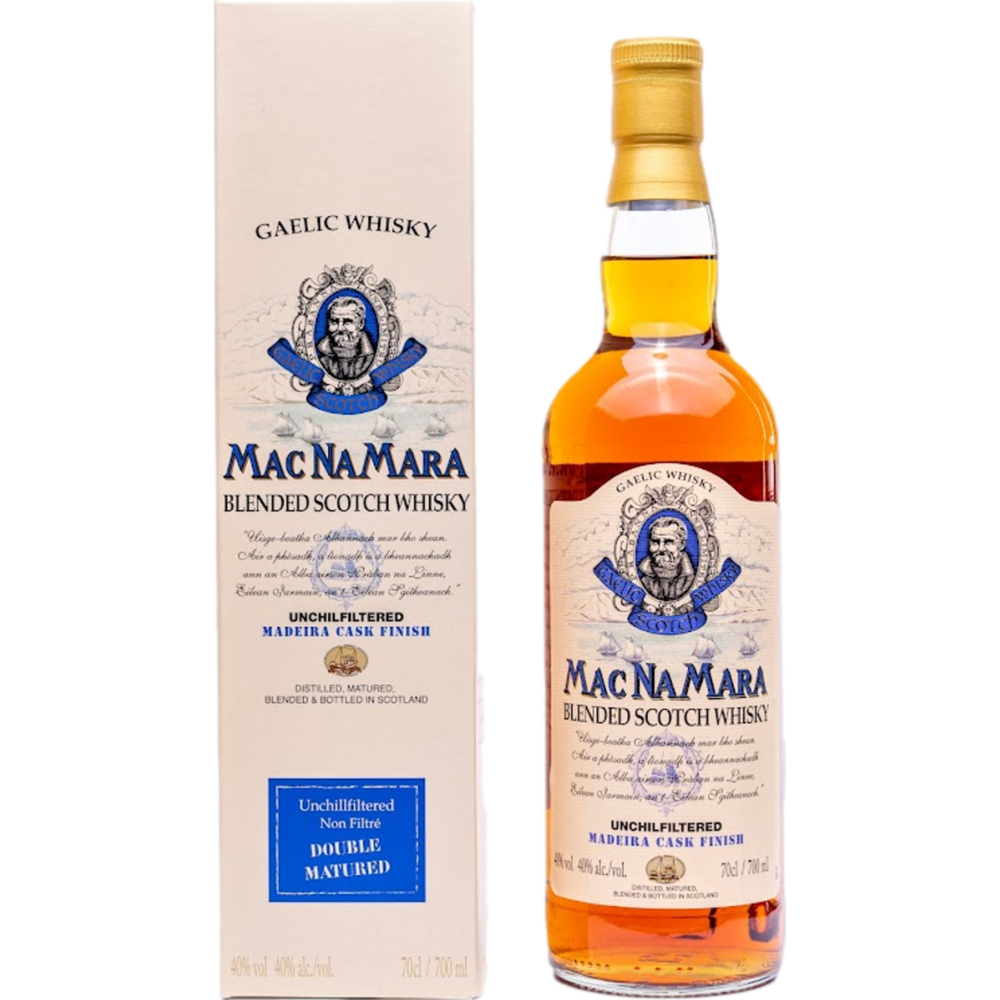 MacNaMara Madeira Finish Blended Scotch Whisky, 0,7 L, 40% Vol., Spirituosen