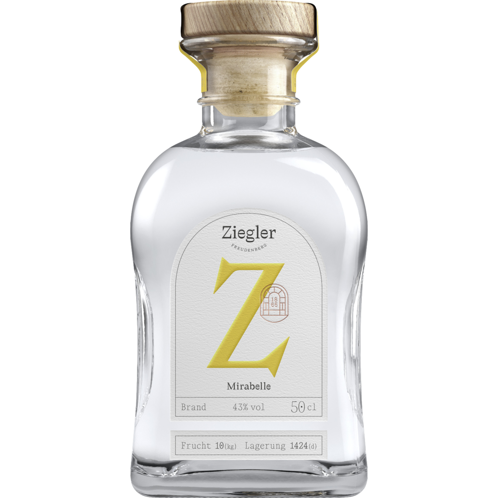 Ziegler Mirabelle Brand, Deutschland, 0,5 L, 43% Vol., Baden, Spirituosen