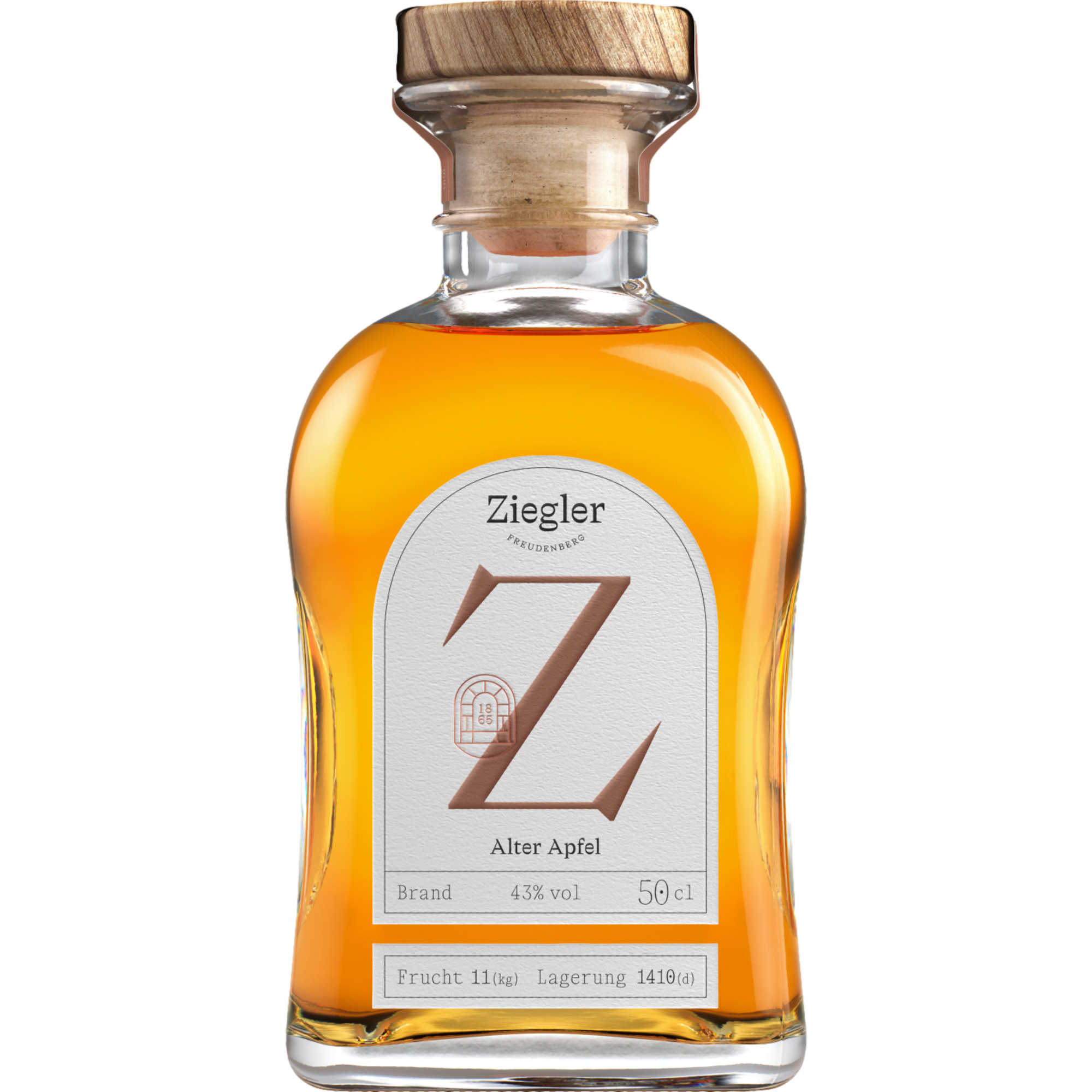 Ziegler Alter Apfel Brand, Deutschland, 0,5 L, 43% Vol., Spirituosen