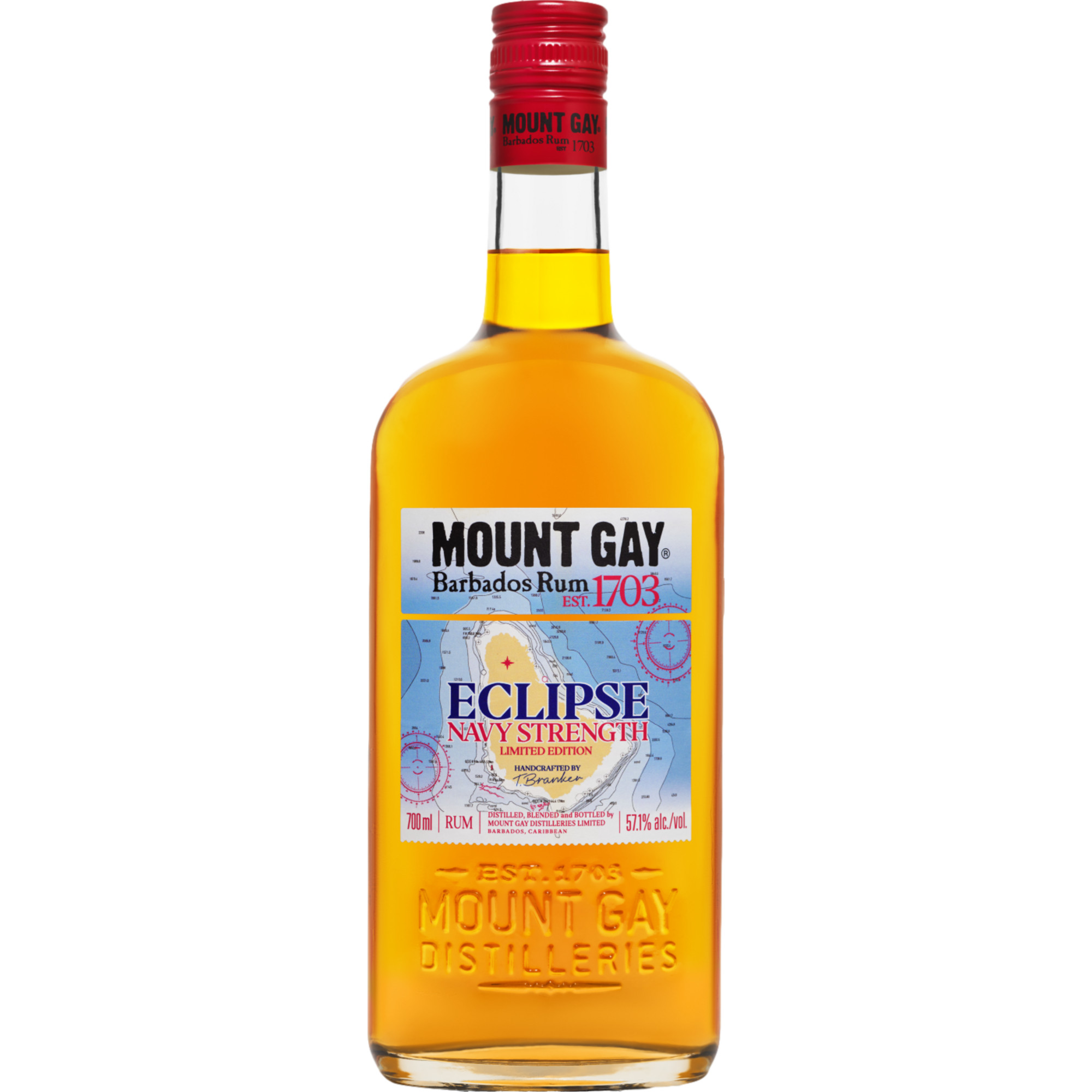 Mount Gay Eclipse Navy Strength Rum, Barbados, 0,7 L, 57,1% Vol., Spirituosen