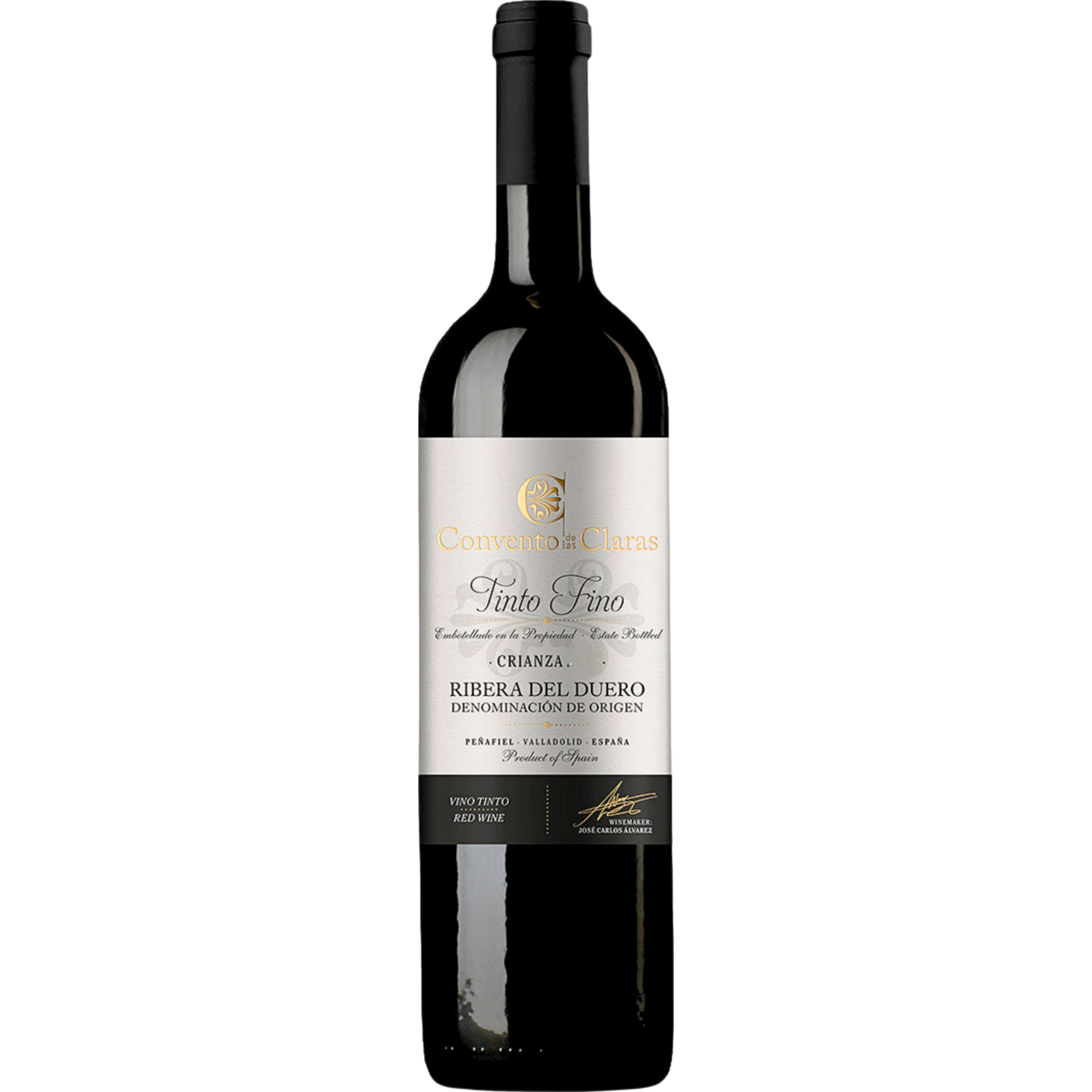 Convento de Las Claras Tinto Fino Crianza, Ribera del Duero DO, Vino de la Tierra de Castilla, 2019, Rotwein