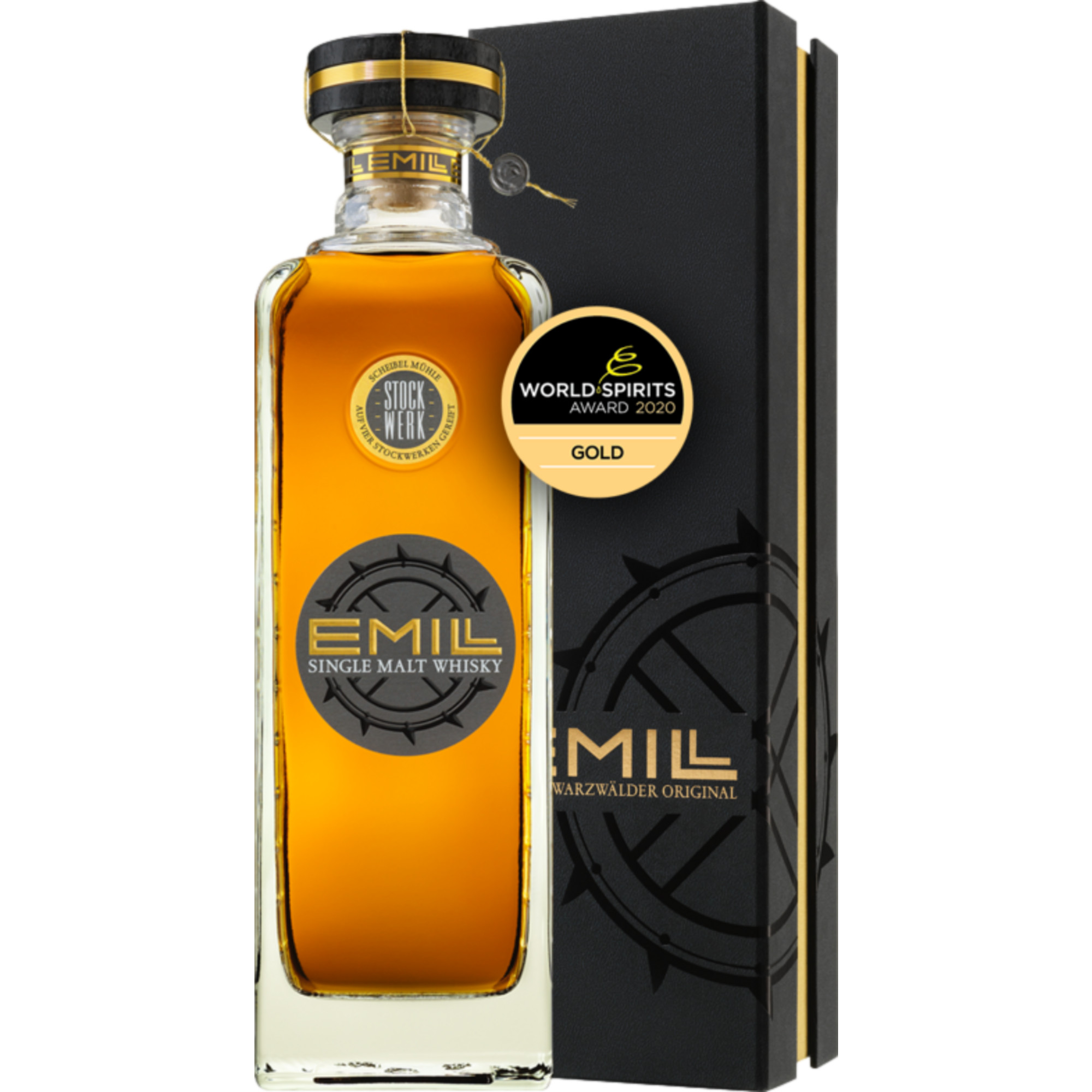 Emill Stockwerk Single Malt Whisky, Deutschland, 0,7 L, 46% Vol., Spirituosen
