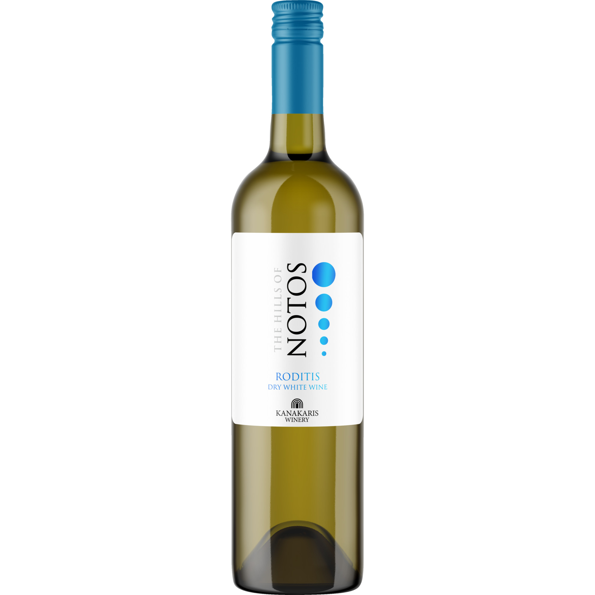 NOTOS Roditis Dry White, Wein aus Griechenland, Peloponnes, Weißwein