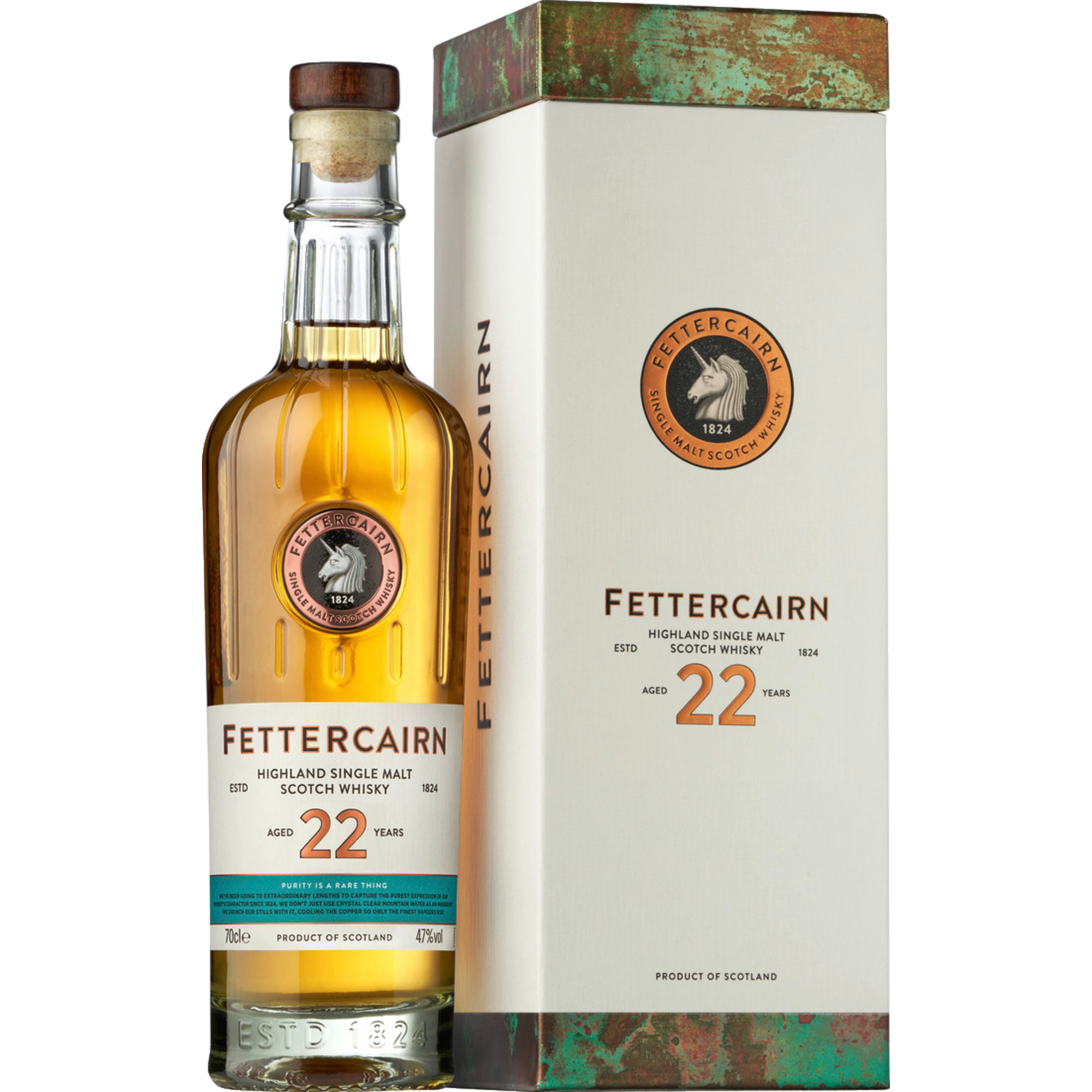 Fettercairn Highland Single Malt 22 Years, Scotch Whisky, 0,7 L, 47%, Spirituosen