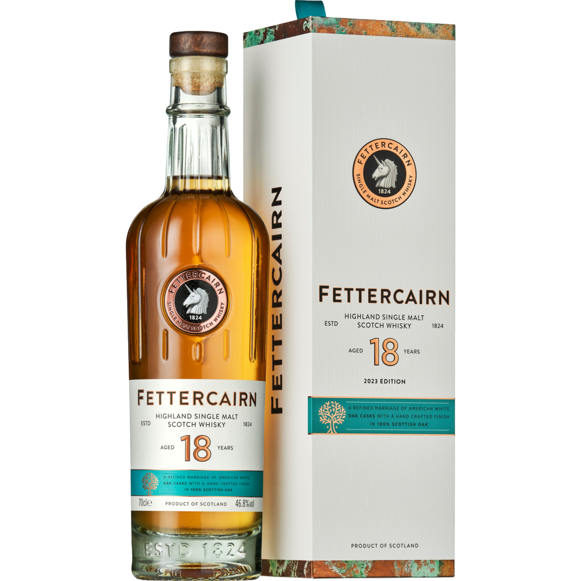 Fettercairn Highland Single Malt 18 Years, Limited Edition, Scotch Whisky, 0,7 L, 46,8% Vol., Spirituosen