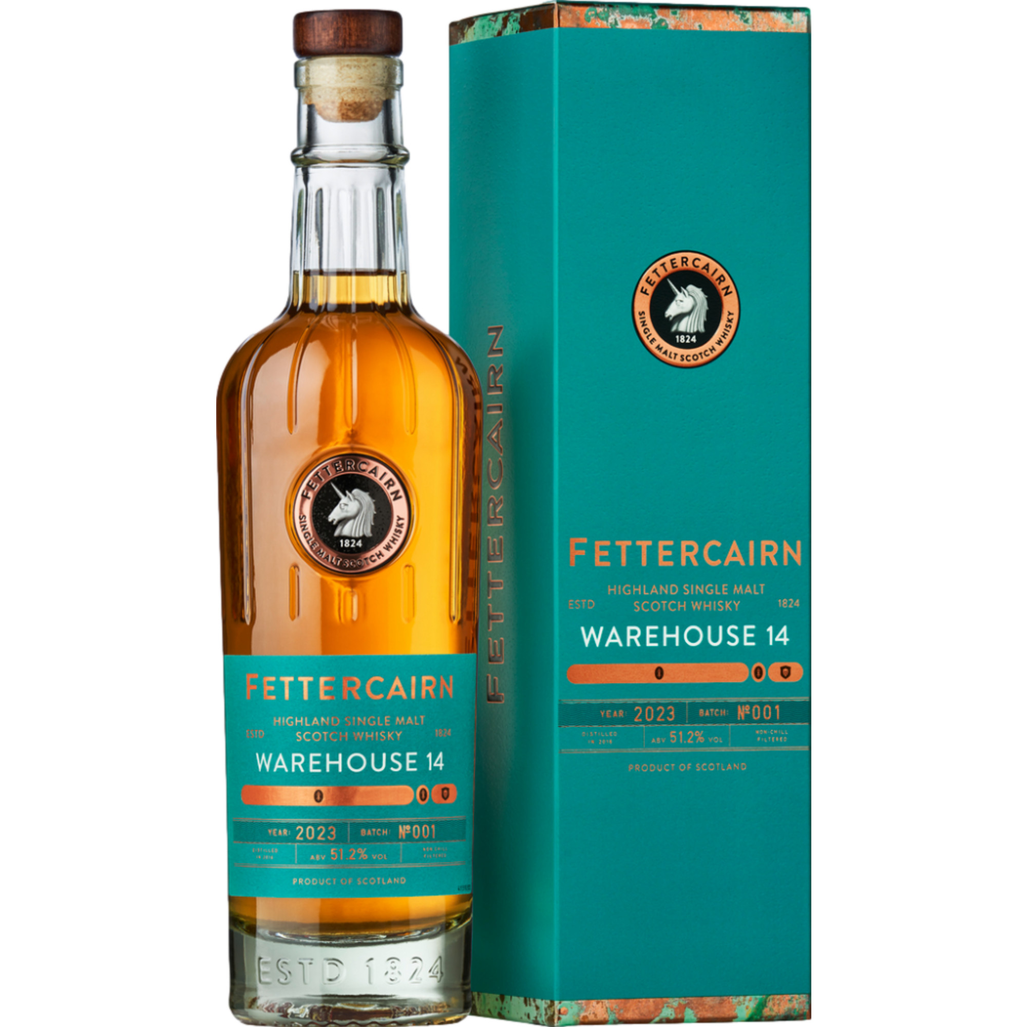 Fettercairn Highland Single Malt Small Batch No1, Warehouse 14, Scotch Whisky, 0,7 L, 51