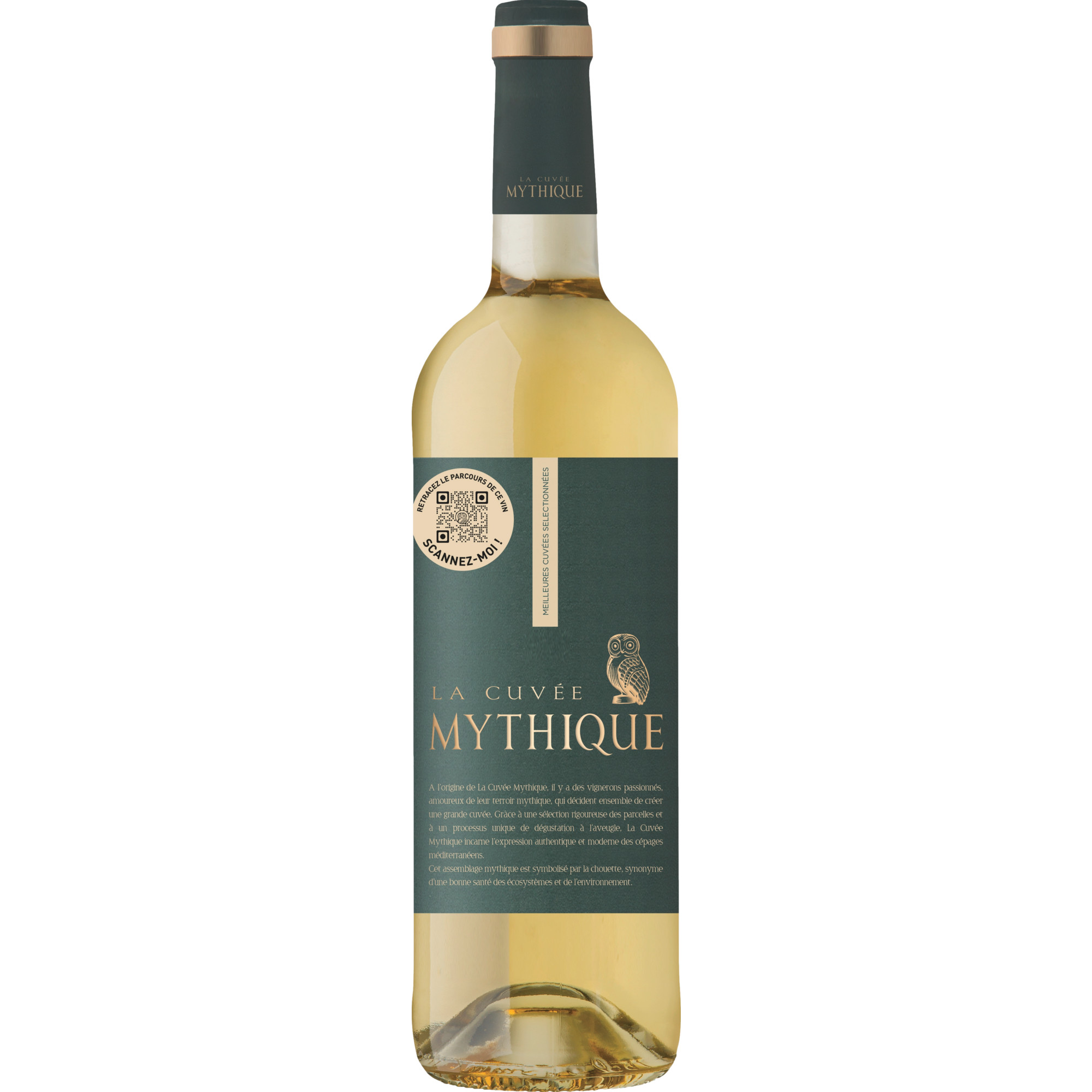 La Cuvée Mythique Blanc, Pays d'Oc IGP, Languedoc-Roussillon, 2023, Weißwein