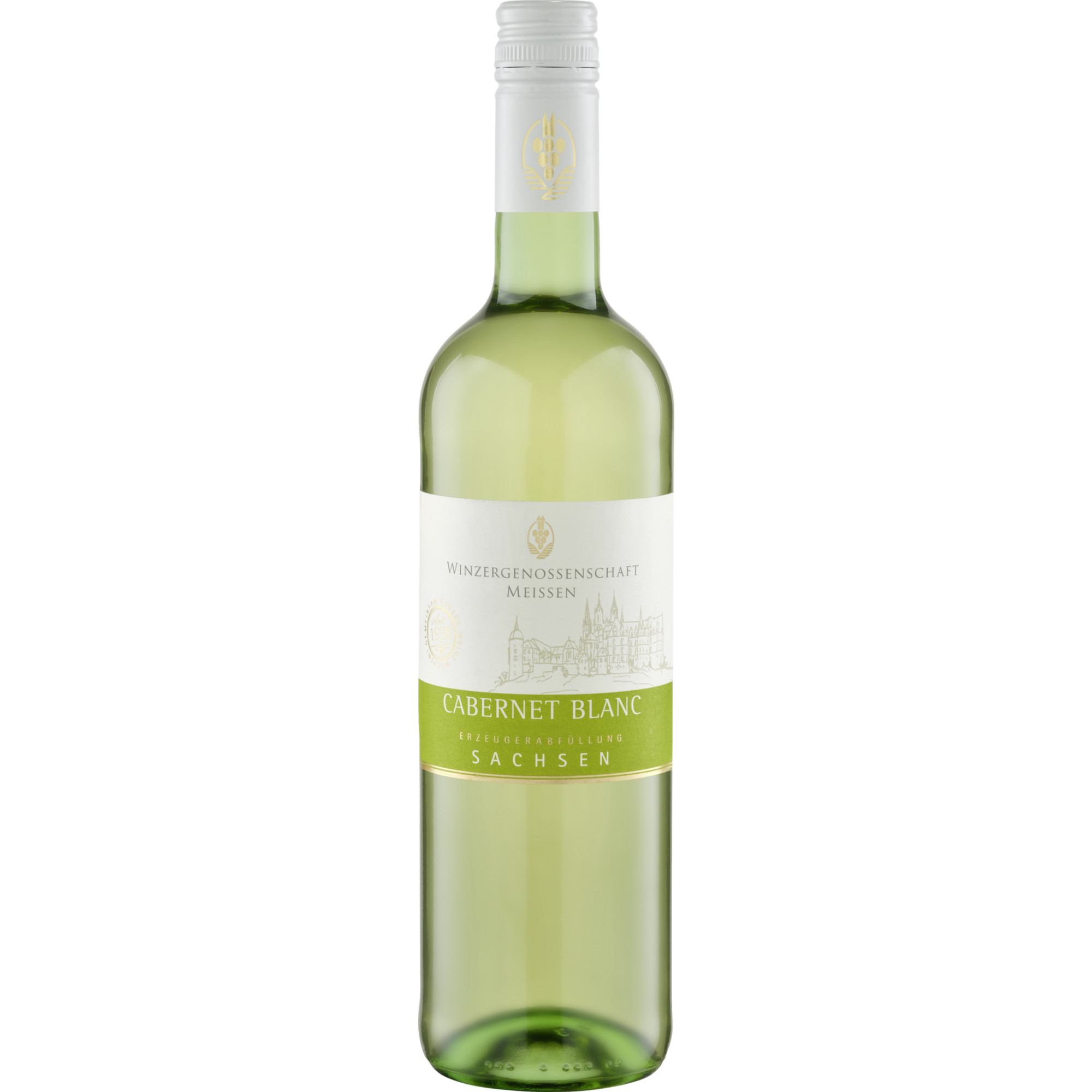 Meissen Cabernet Blanc, Trocken, Sachsen, Sachsen, 2021, Weißwein