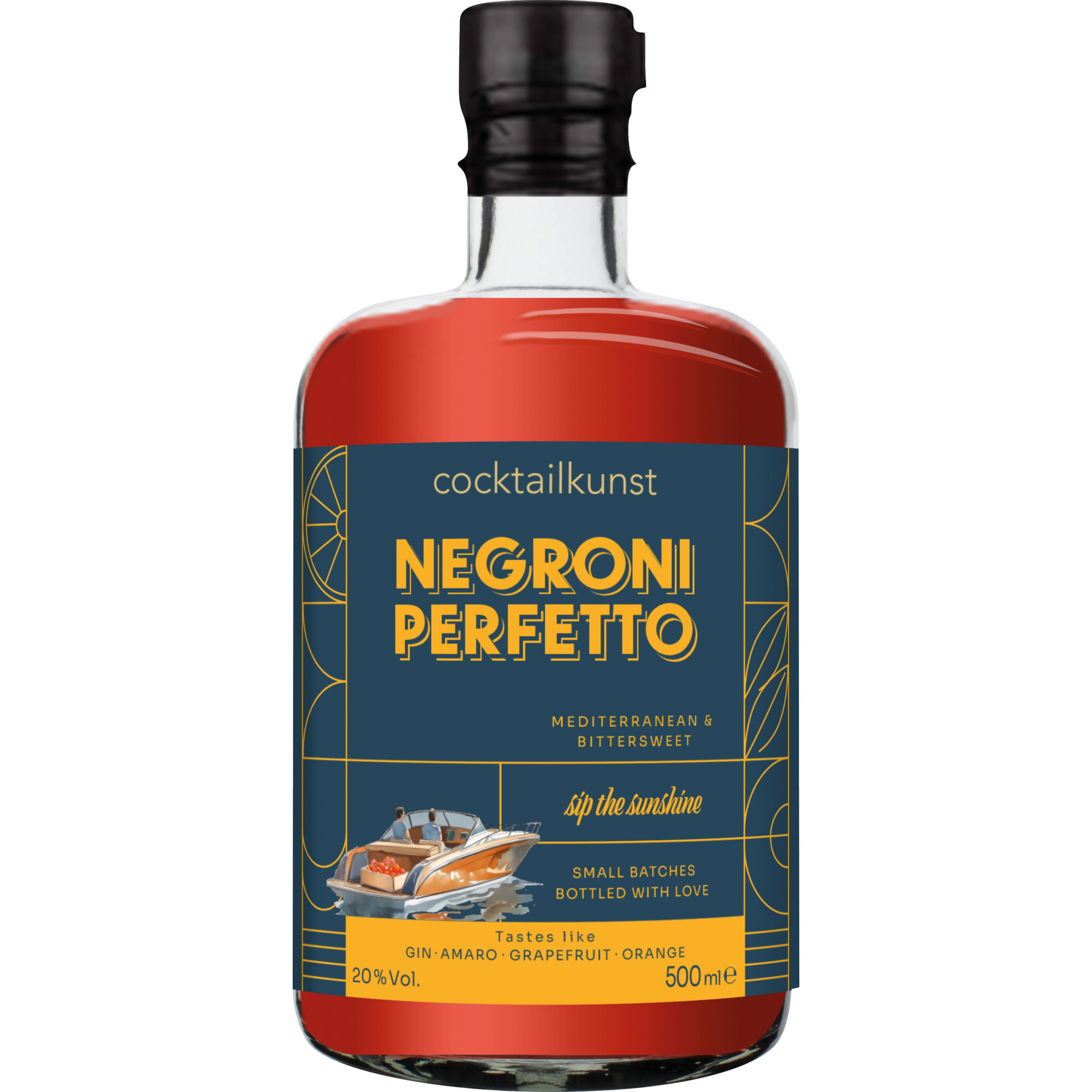 Cocktailkunst Negroni Perfetto, 0,5L, 20%, Spirituosen