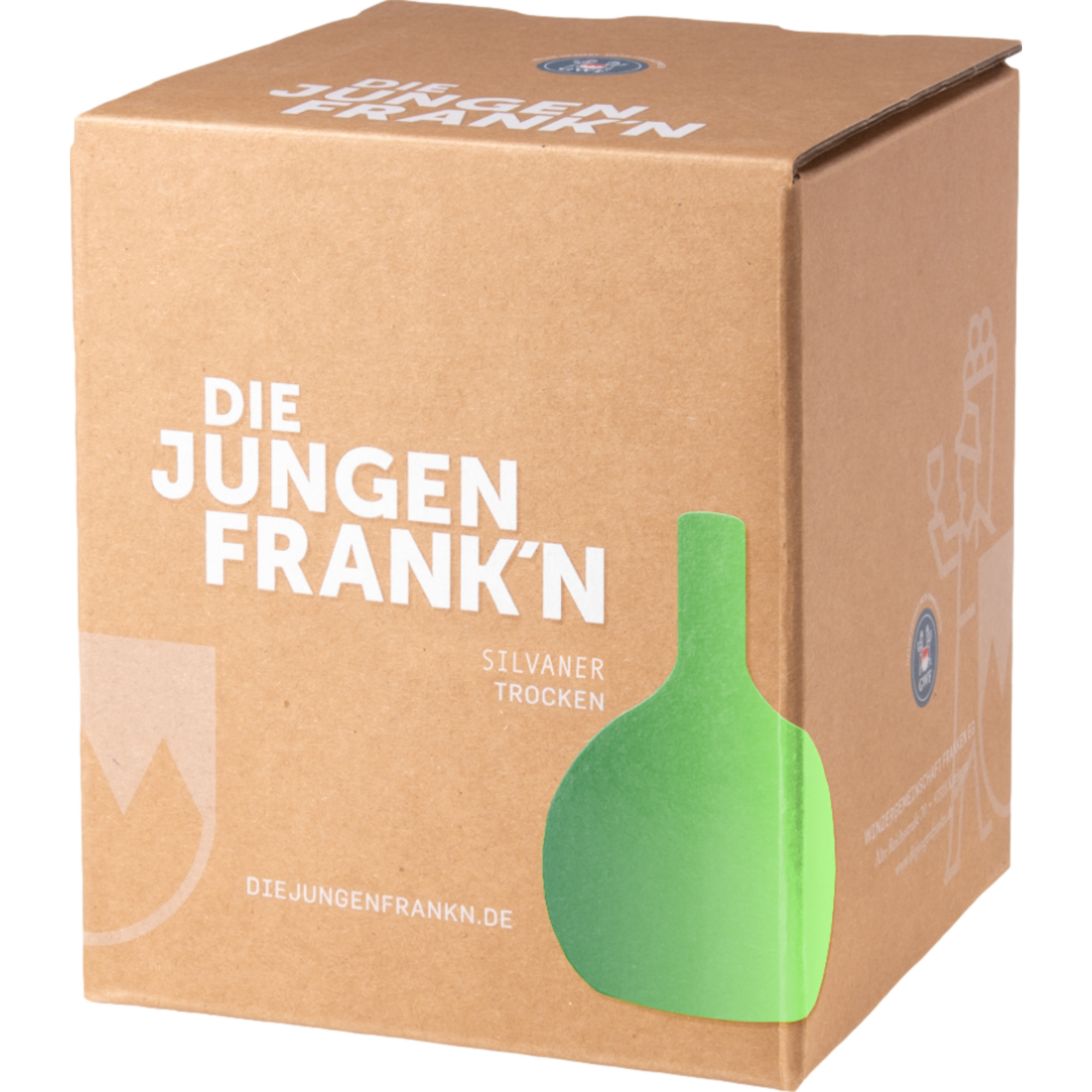 Die Jungen Frank'n Silvaner, Trocken, Franken, Bag in Box 3,0 L, Franken, 2024, Weißwein