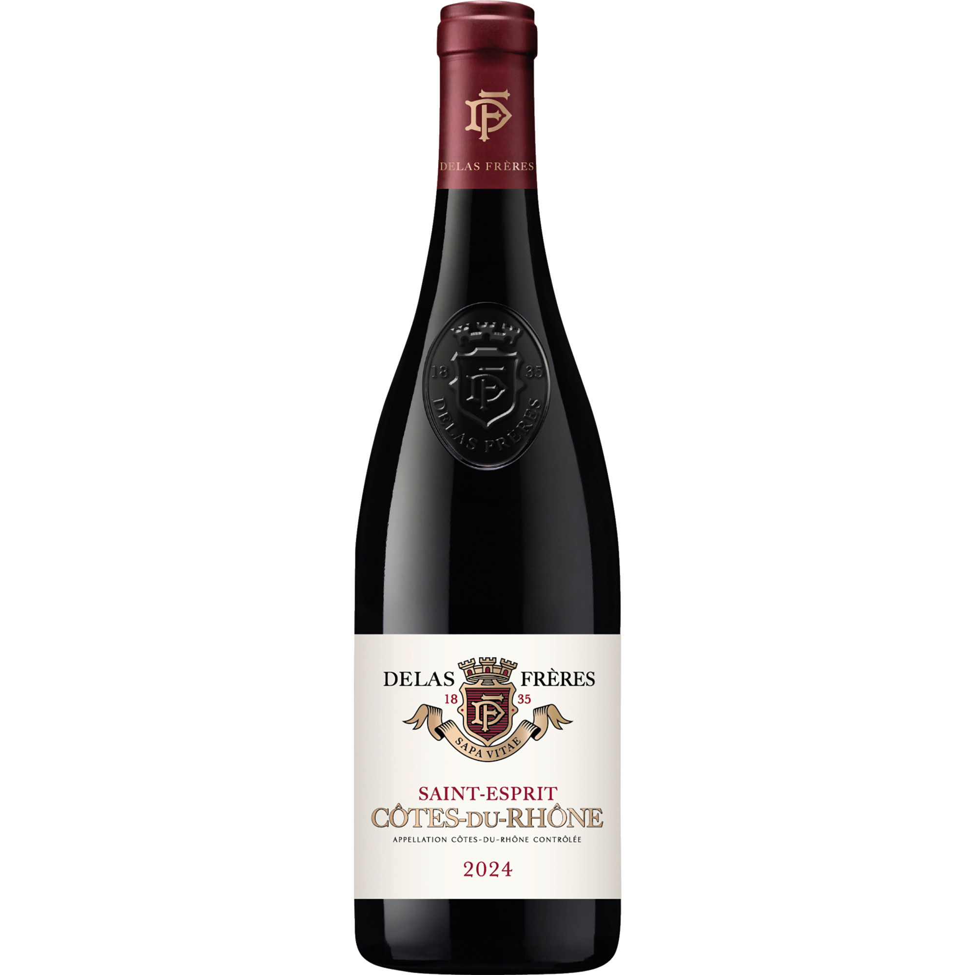 Delas Frères Saint Esprit Côtes du Rhône, Côtes du Rhône AOC, Rhône, 2024, Rotwein
