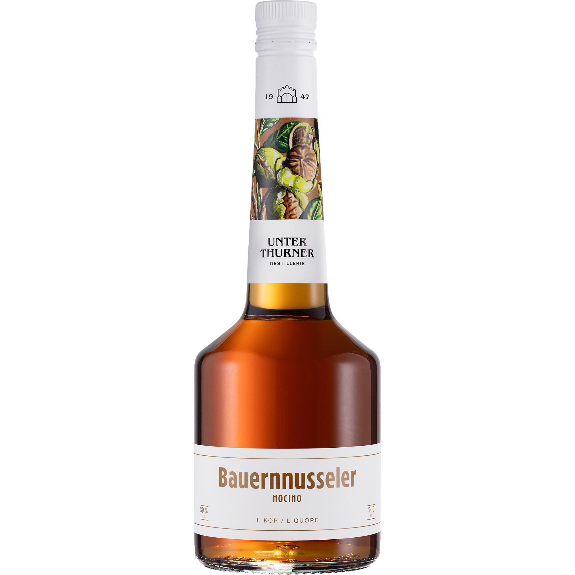 Unterthurner Bauernnusseler Classic, 0,7 L, 39% Vol., Spirituosen