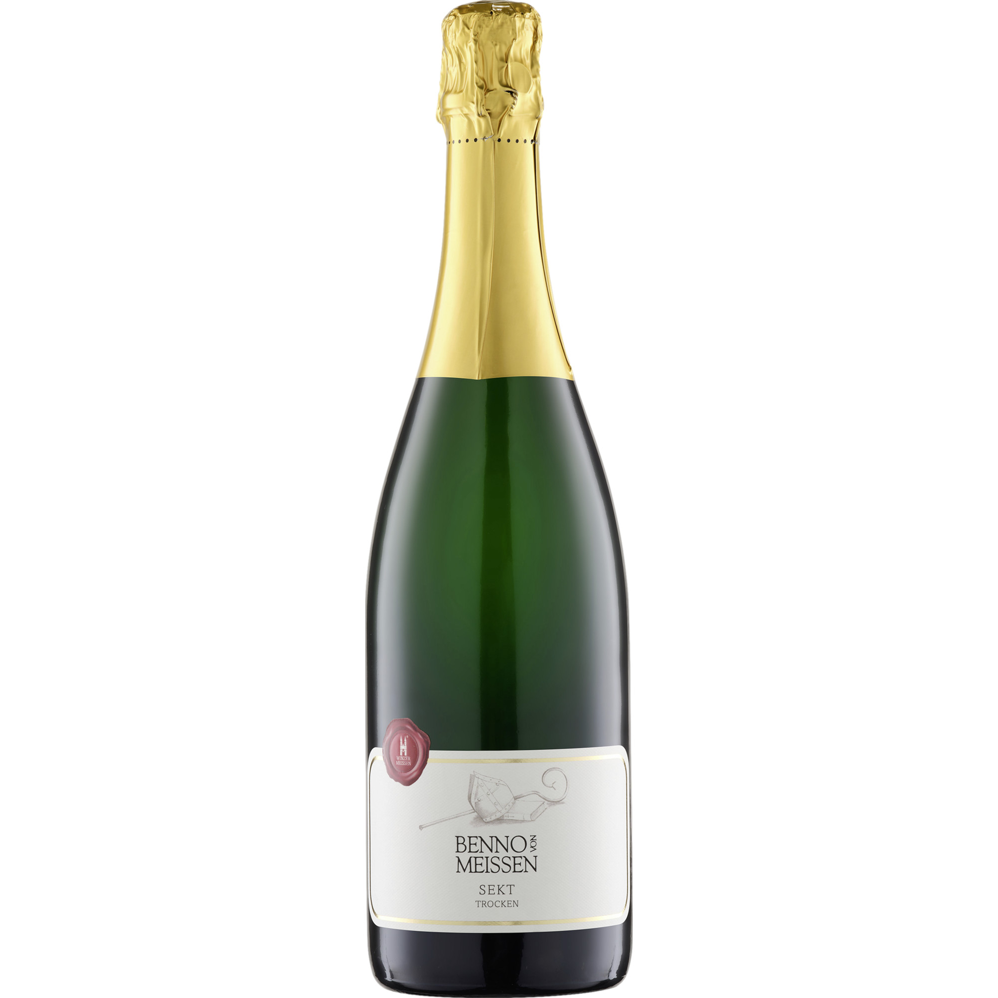 Winzergenossenschaft Meissen eG WG Meissen Benno von Meissen Sekt, Trocken, Deutscher Sekt, Saale-Unstrut, Schaumwein