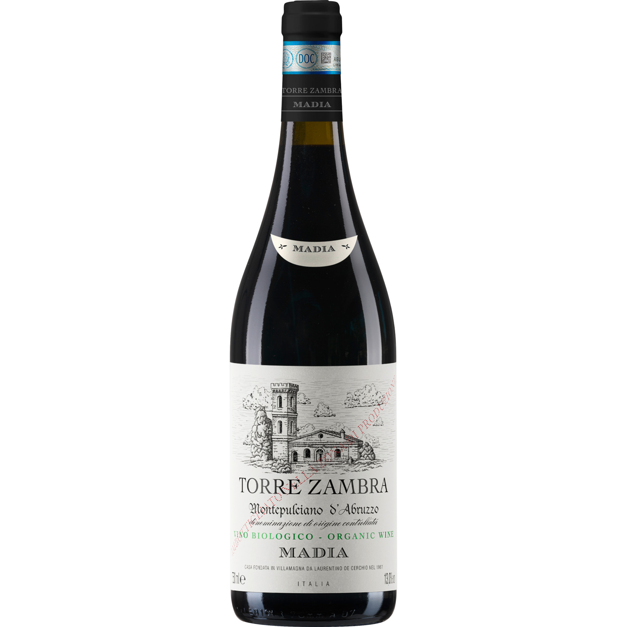 Torre Zambra Madia Organic Bio, Montepulciano d'Abruzzo DOC, Abruzzen, 2023, Rotwein