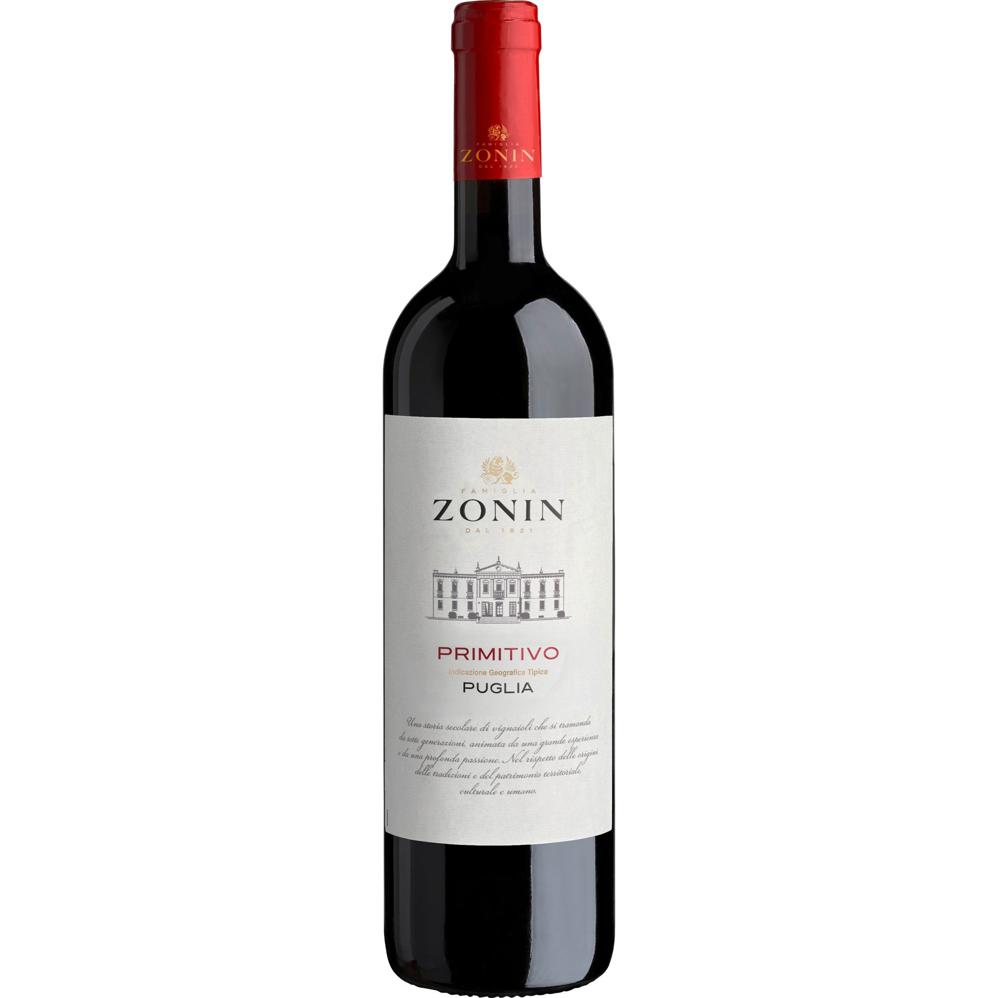 Zonin Classici Primitivo, Puglia IGP, Apulien, 2025, Rotwein