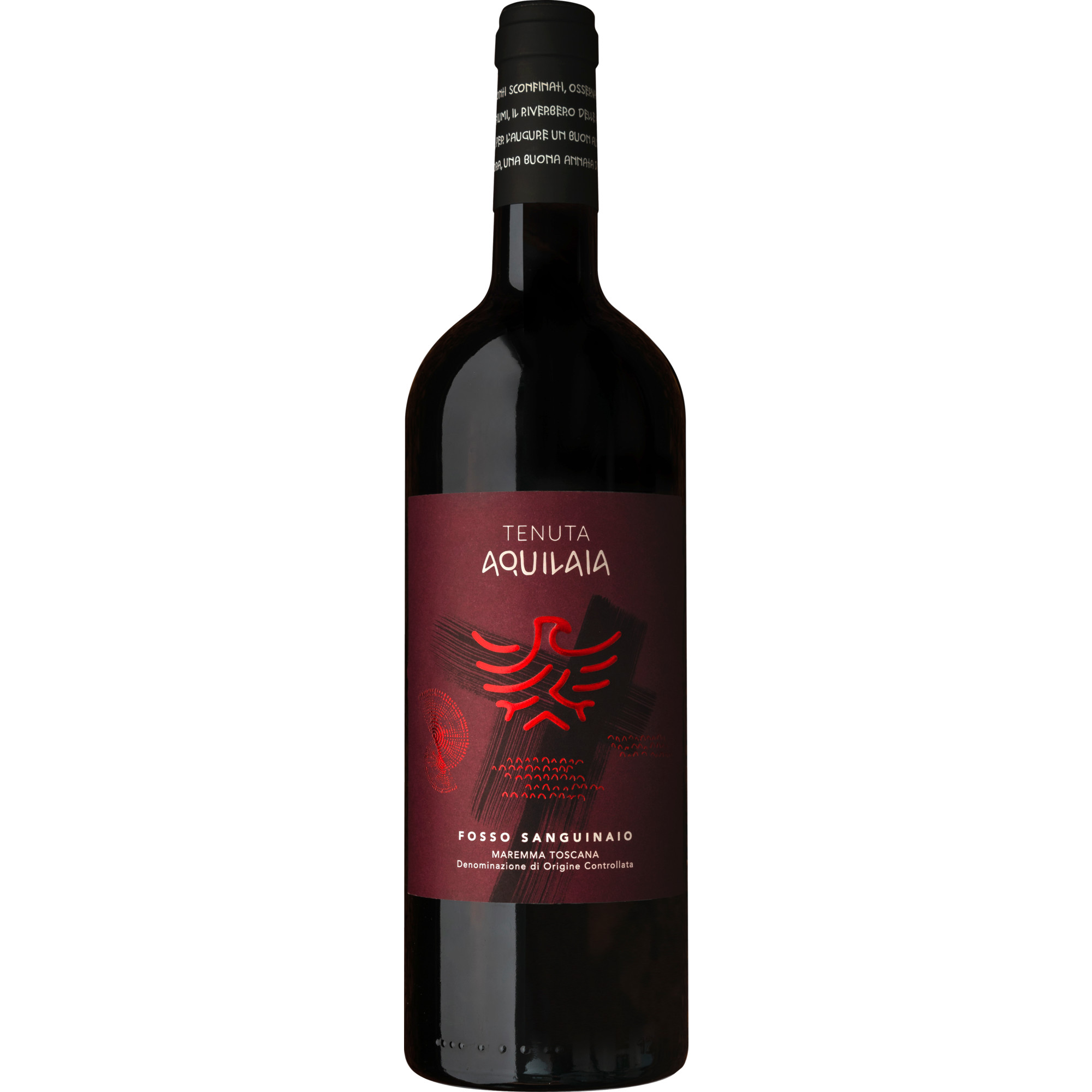 Tenuta Aquilaia Fosso Sanguinaio, Maremma DOC, Toskana, 2019, Rotwein