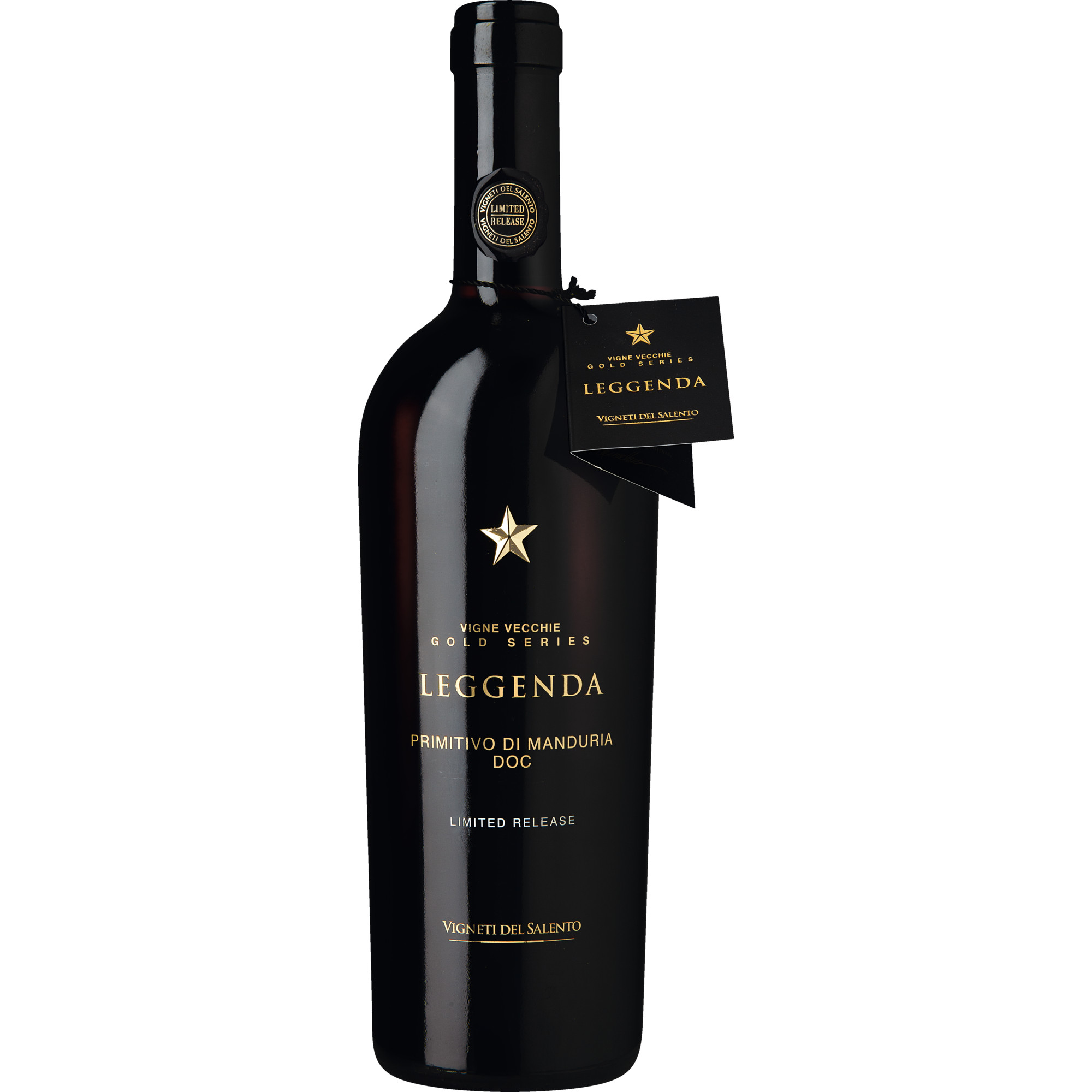 Leggenda Vigne Vecchie Gold Primitivo, Primitivo di Manduria DOC, Apulien, 2021, Rotwein