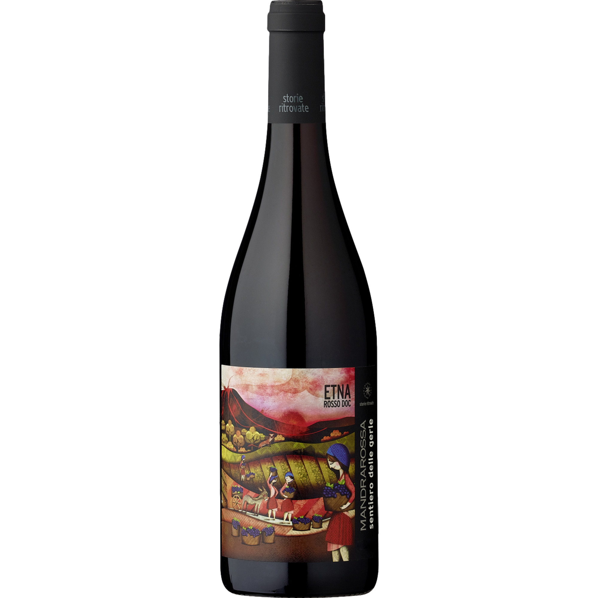 Mandrarossa Sentiero delle gerle Etna Rosso, Etna DOC, Sizilien, 2021, Rotwein
