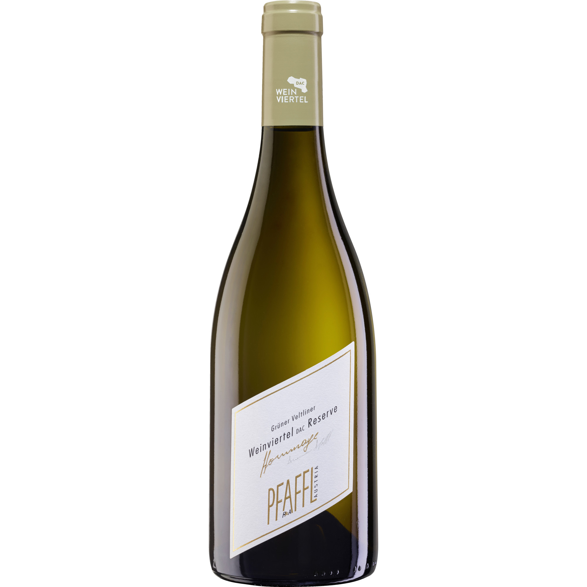 Pfaffl Hommage Grüner Veltliner Reserve, Trocken, Weinviertel DAC Reserve, Wein aus Österreich, 2023, Weißwein