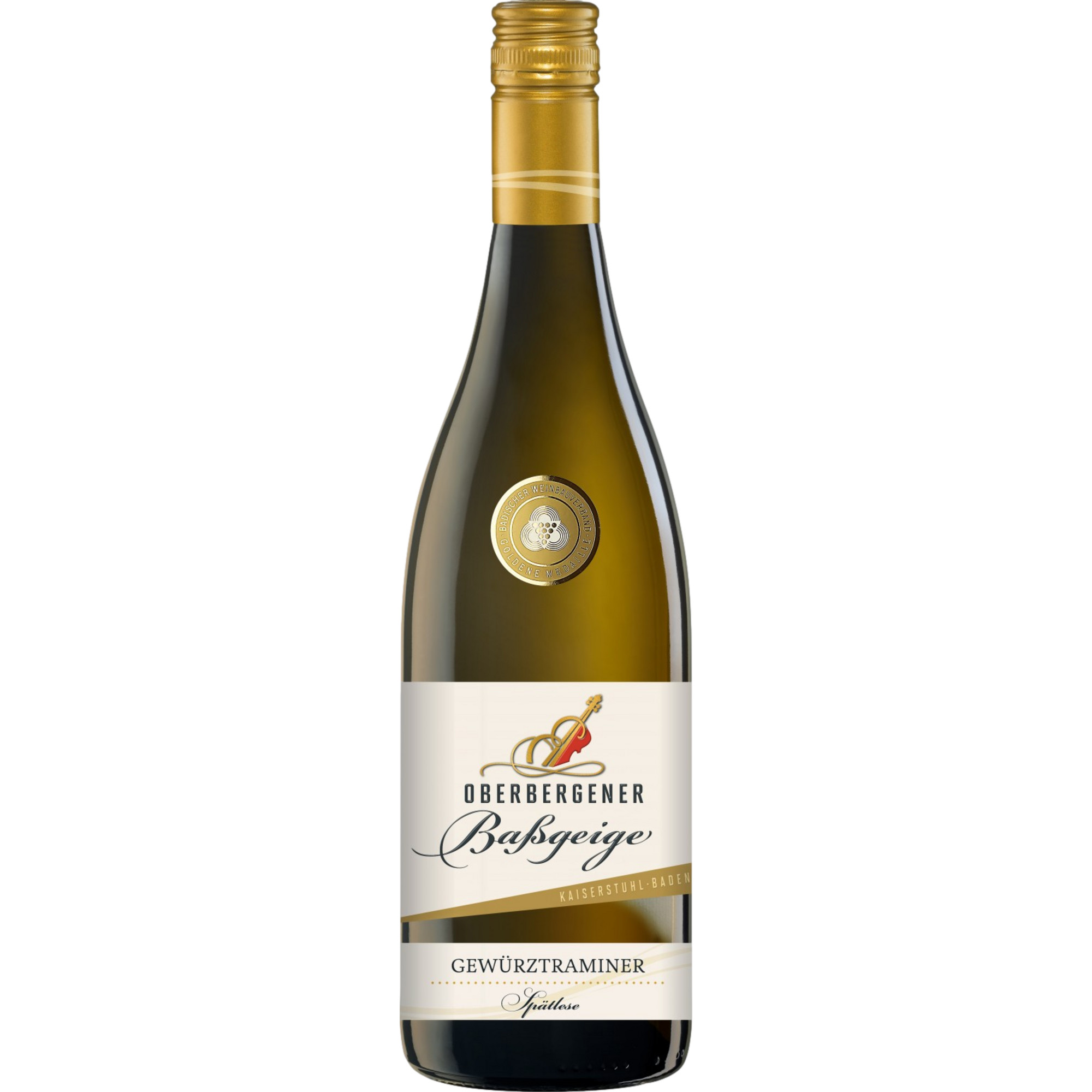 Oberbergener Baßgeige Gewürztraminer Spätlese, Lieblich, Baden, Baden, 2025, Weißwein
