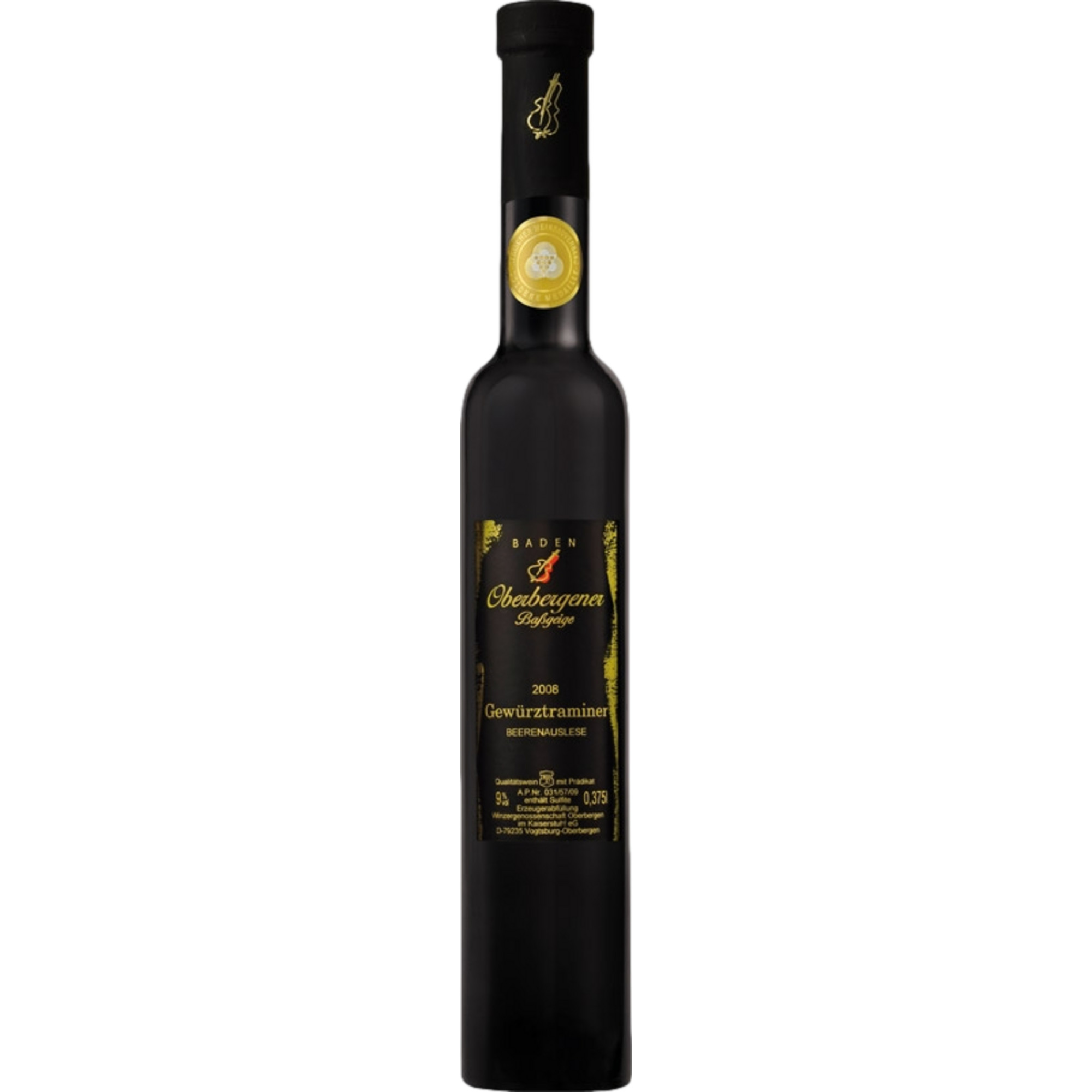 Oberbergener Baßgeige Gewürztraminer Beerenauslese, Edelsüß, Baden, Baden, 2018, Weißwein