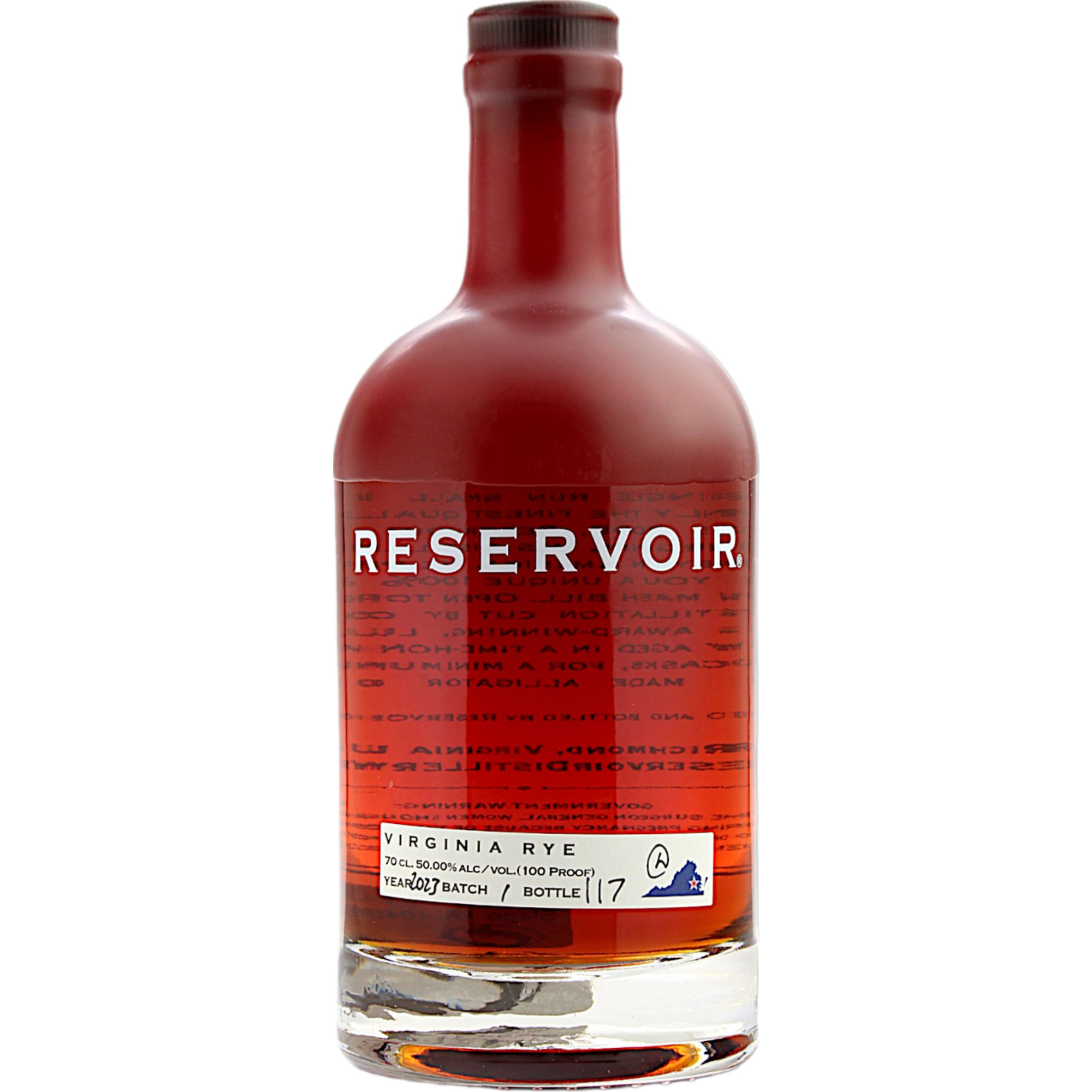 Reservoir Virginia Rye, 0,7 L, 50 % Vol., Spirituosen