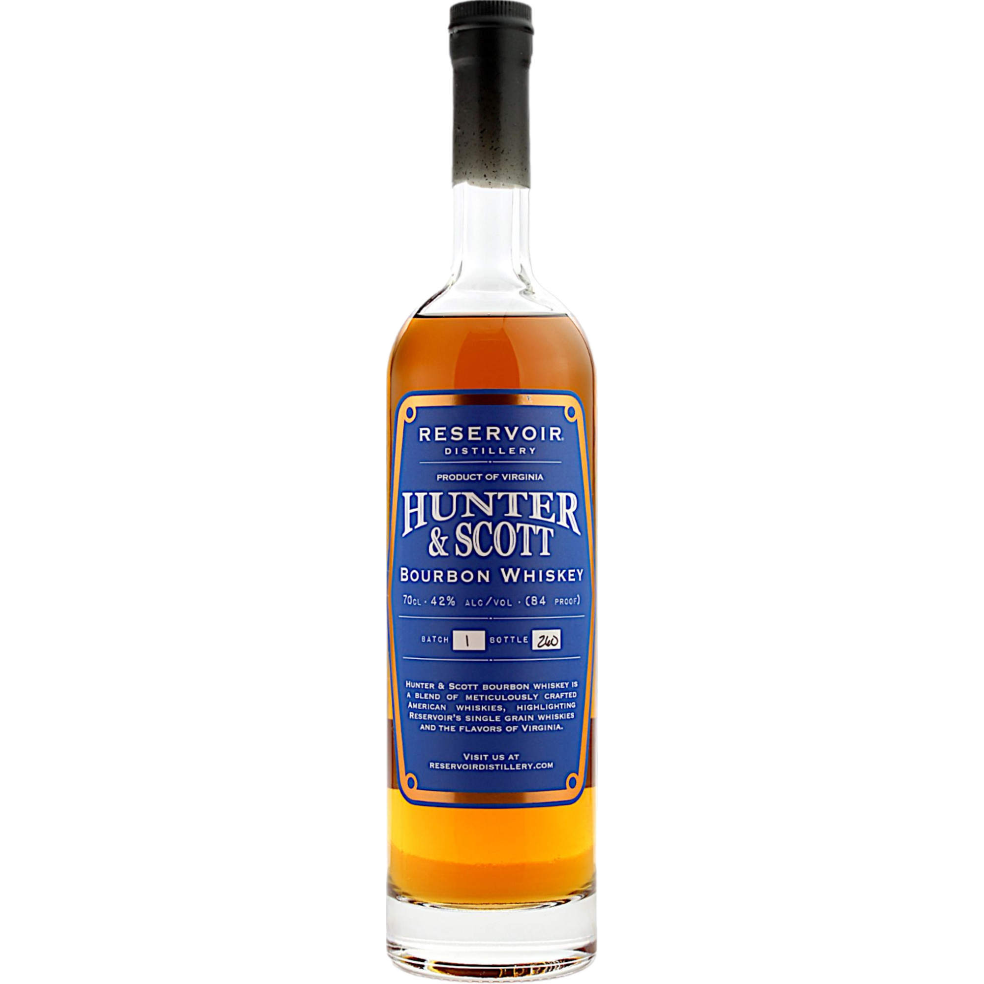Reservoir Hunter & Scott Bourbon, 0,7 L, 42 % Vol., Spirituosen