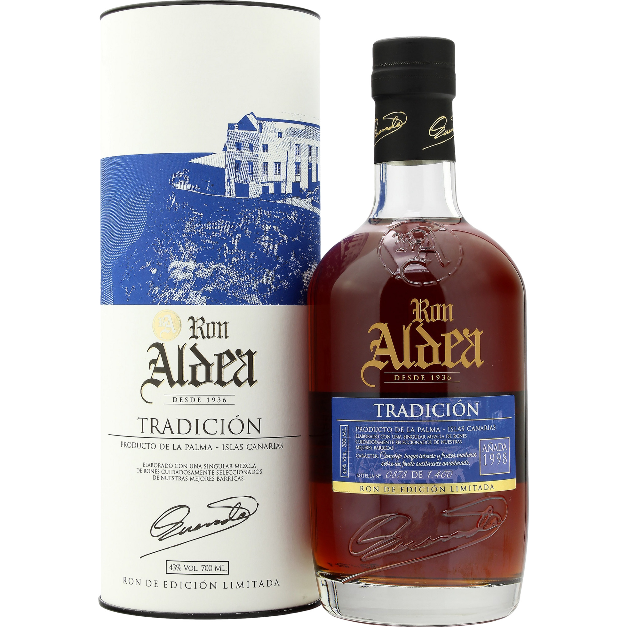 Ron Aldea Tradicion, Rum, 0,7 L, 43 % Vol., Spirituosen