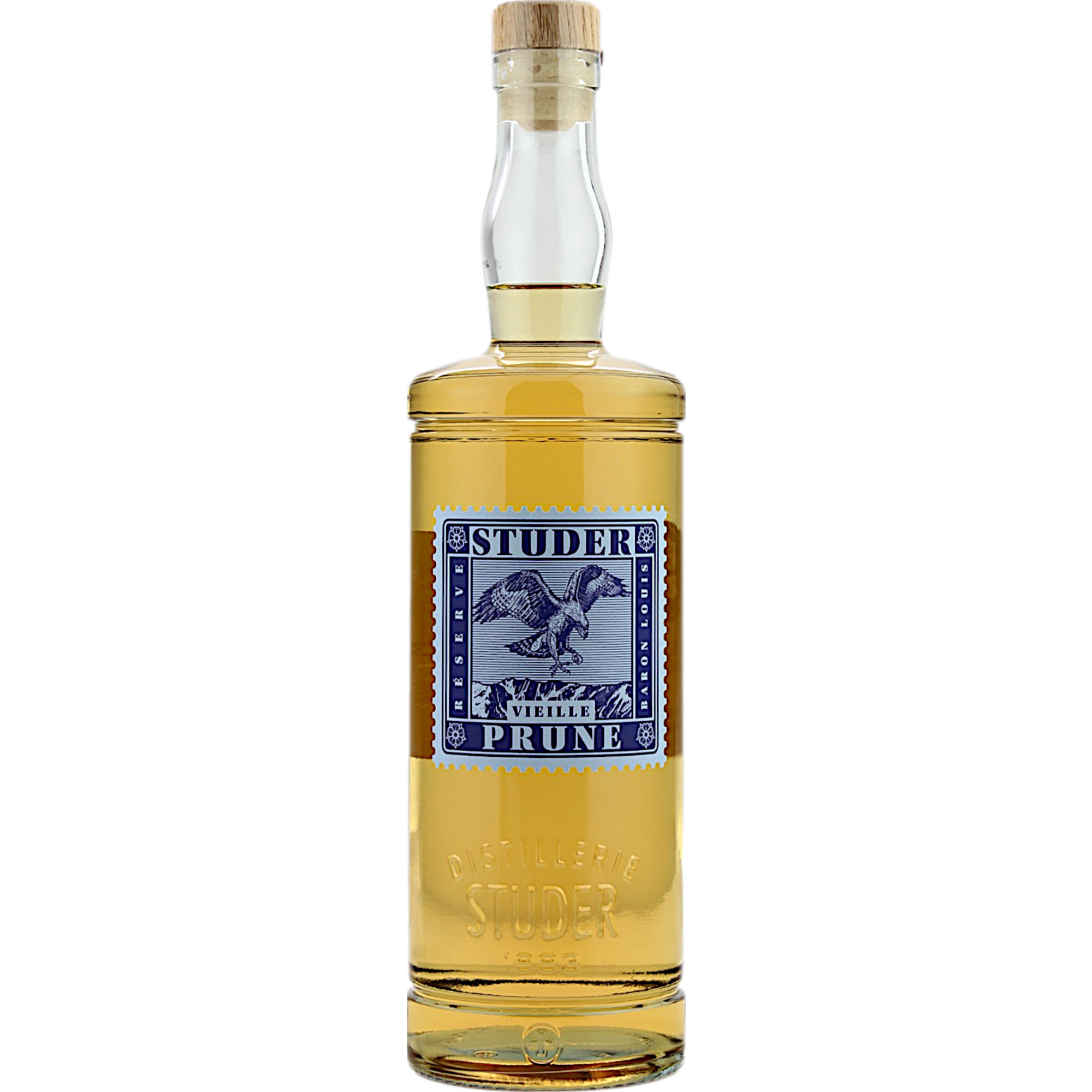 Studer Vieille Prune Réserve Baron Louis, 0,7 L, 42 % Vol., Spirituosen