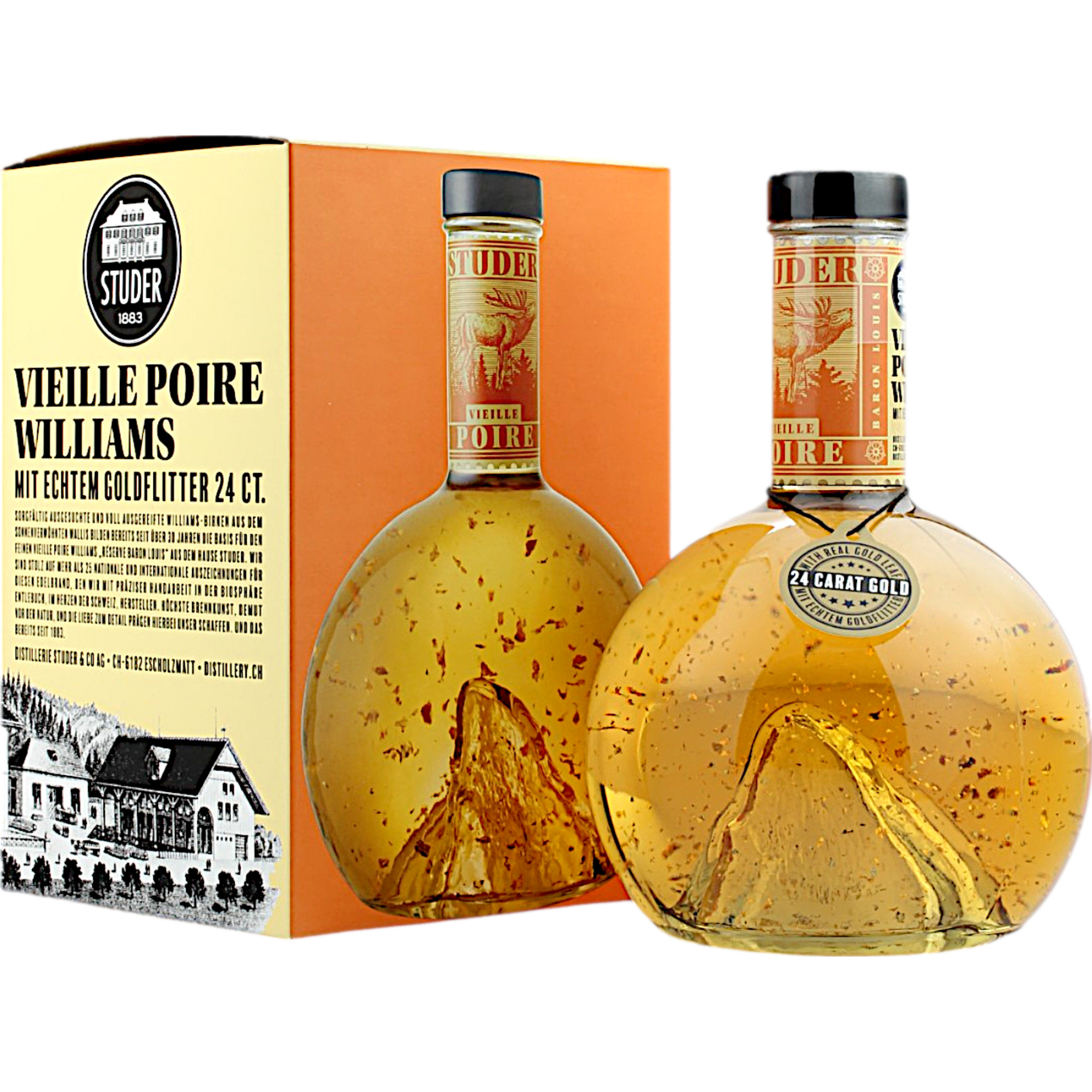 Image of Studer Swiss Premium Gold Vieille Poire, 0,7 L, 36 % Vol., Spirituosen