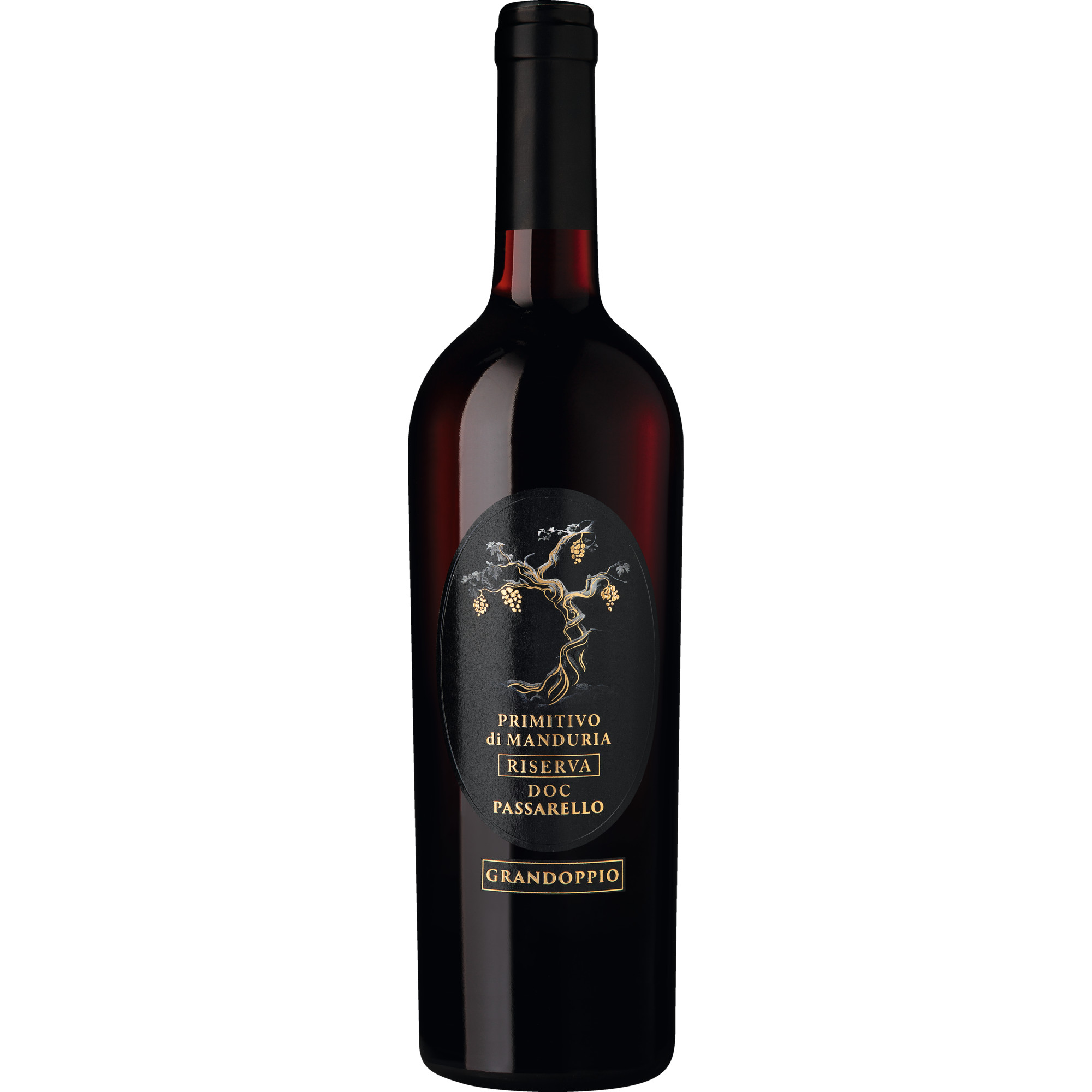 Passarello Grandoppio Primitivo Riserva, Primitivo di Manduria Riserva DOC, Apulien, 2022, Rotwein