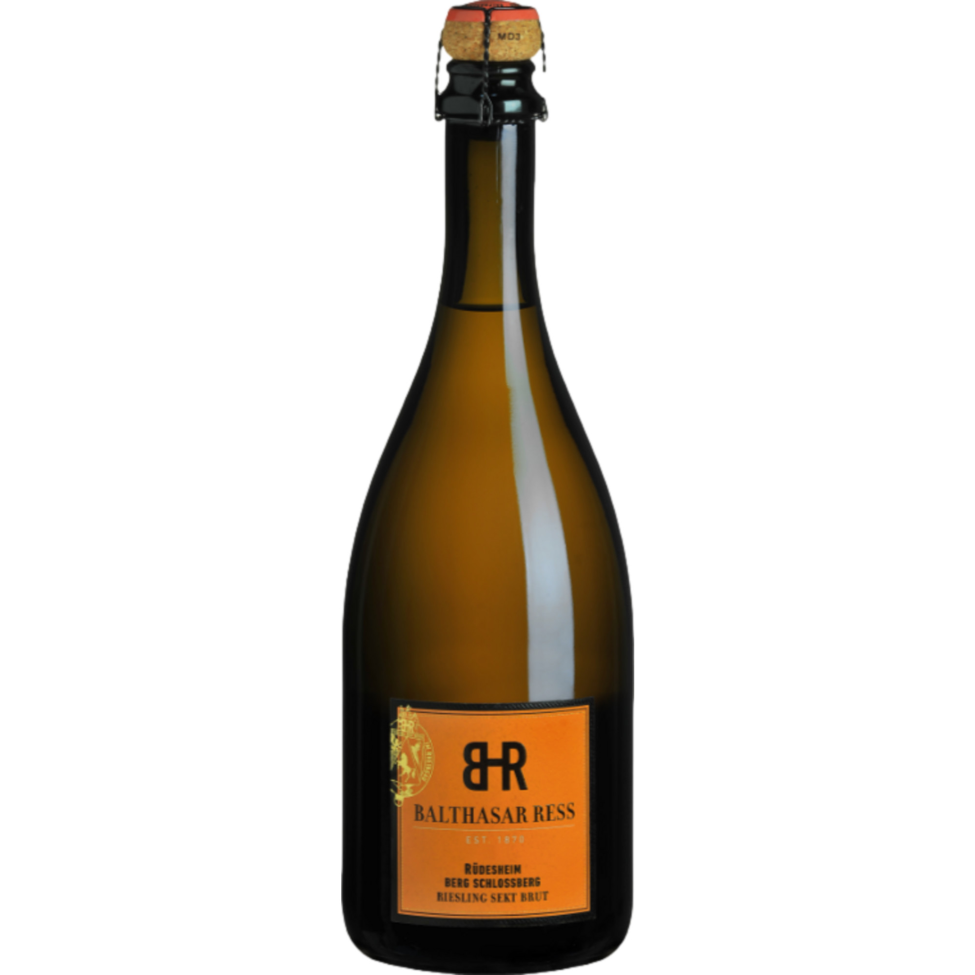 Balthasar Ress Schlossberg Riesling Sekt, Brut, Rheingau, Rheingau, 2016, Schaumwein