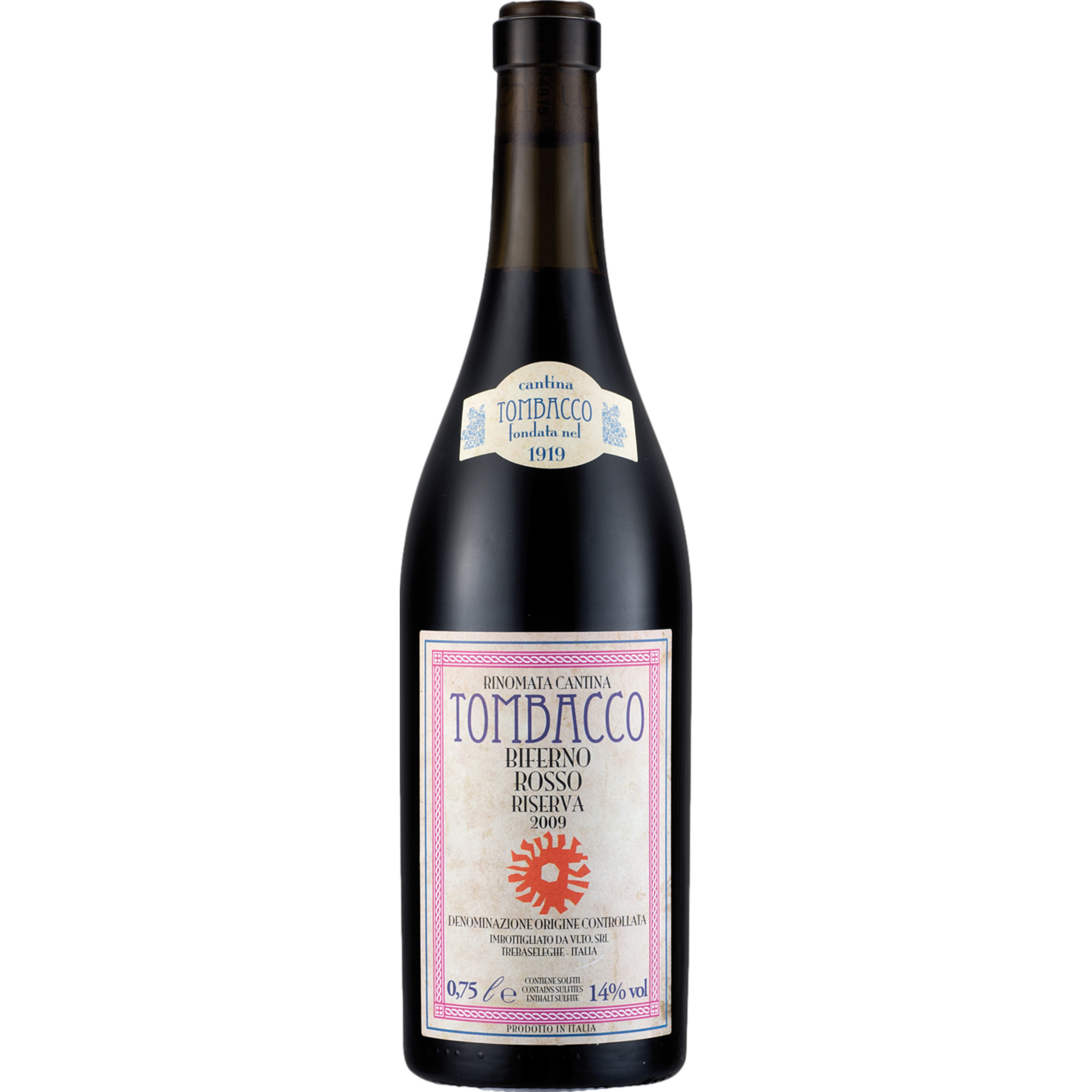Tombacco Biferno Rosso, Biferno DOC, Molise, 2020, Rotwein