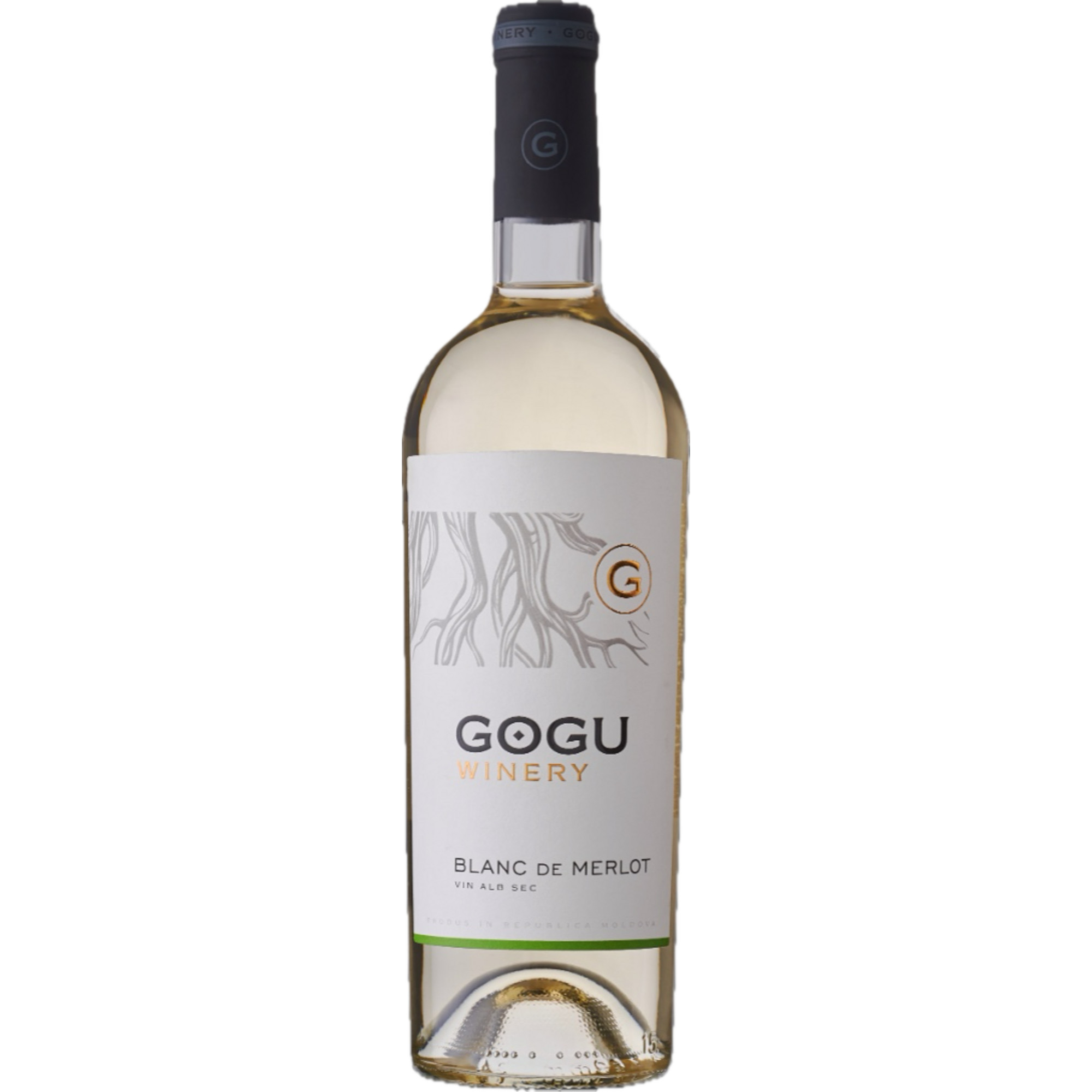 Gogu Blanc de Merlot, Ștefan Vodă IGP, Stefan Voda, 2022, Weißwein