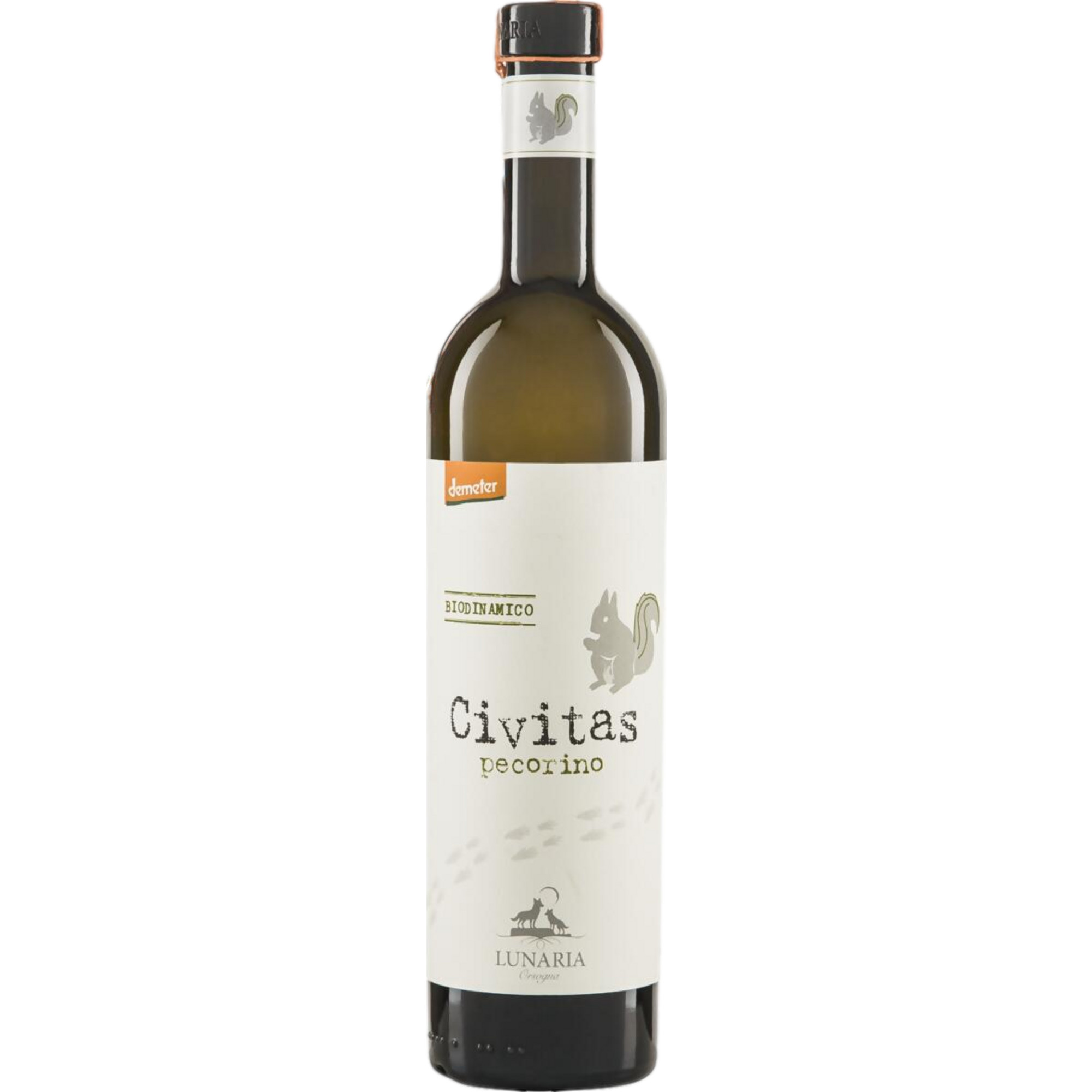 Lunaria Civitas Pecorino Bio, Terre di Chieti IGP, Abruzzen, 2024, Weißwein
