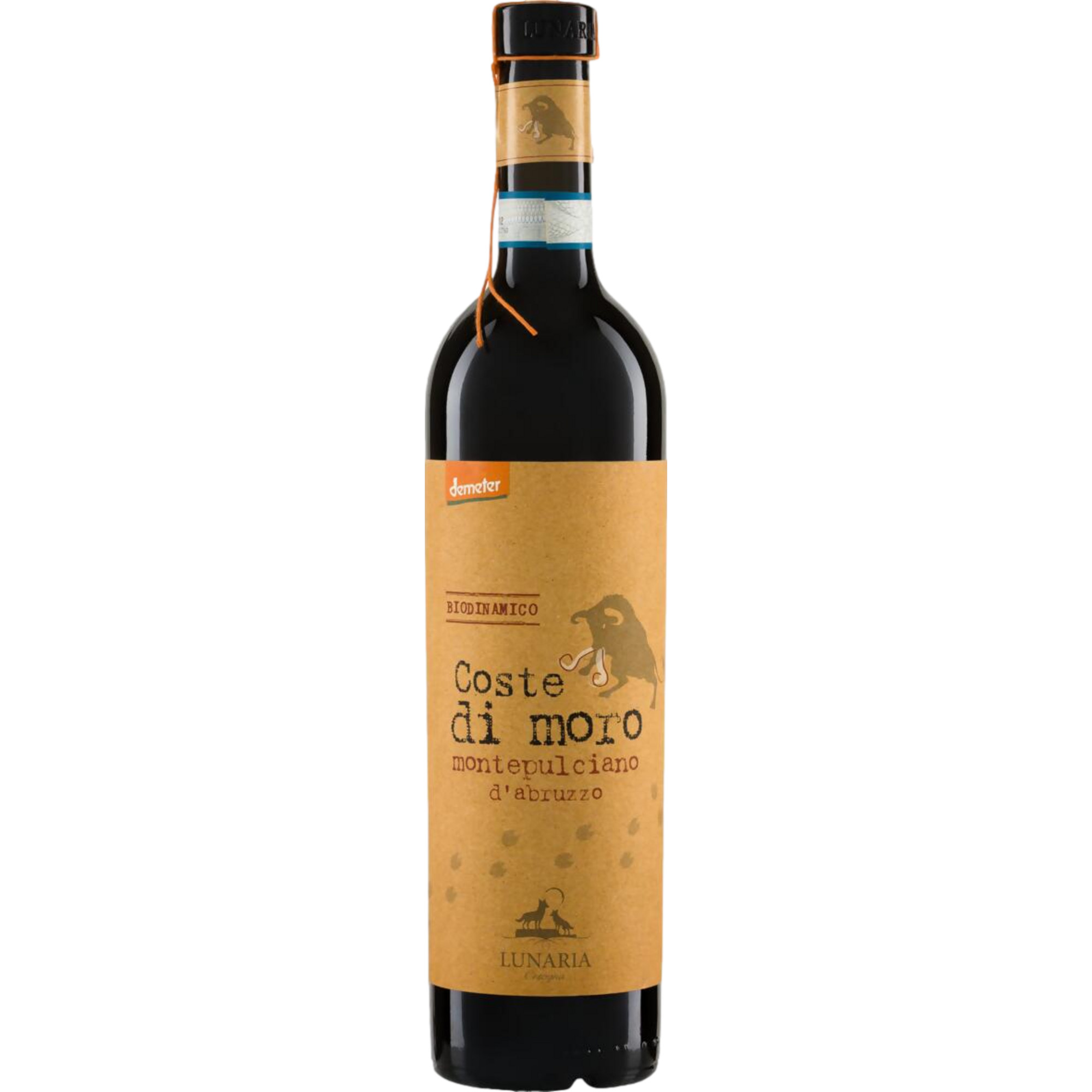 Lunaria Coste di Moro Bio, Montepulciano d'Abruzzo DOC, Abruzzen, 2020, Rotwein